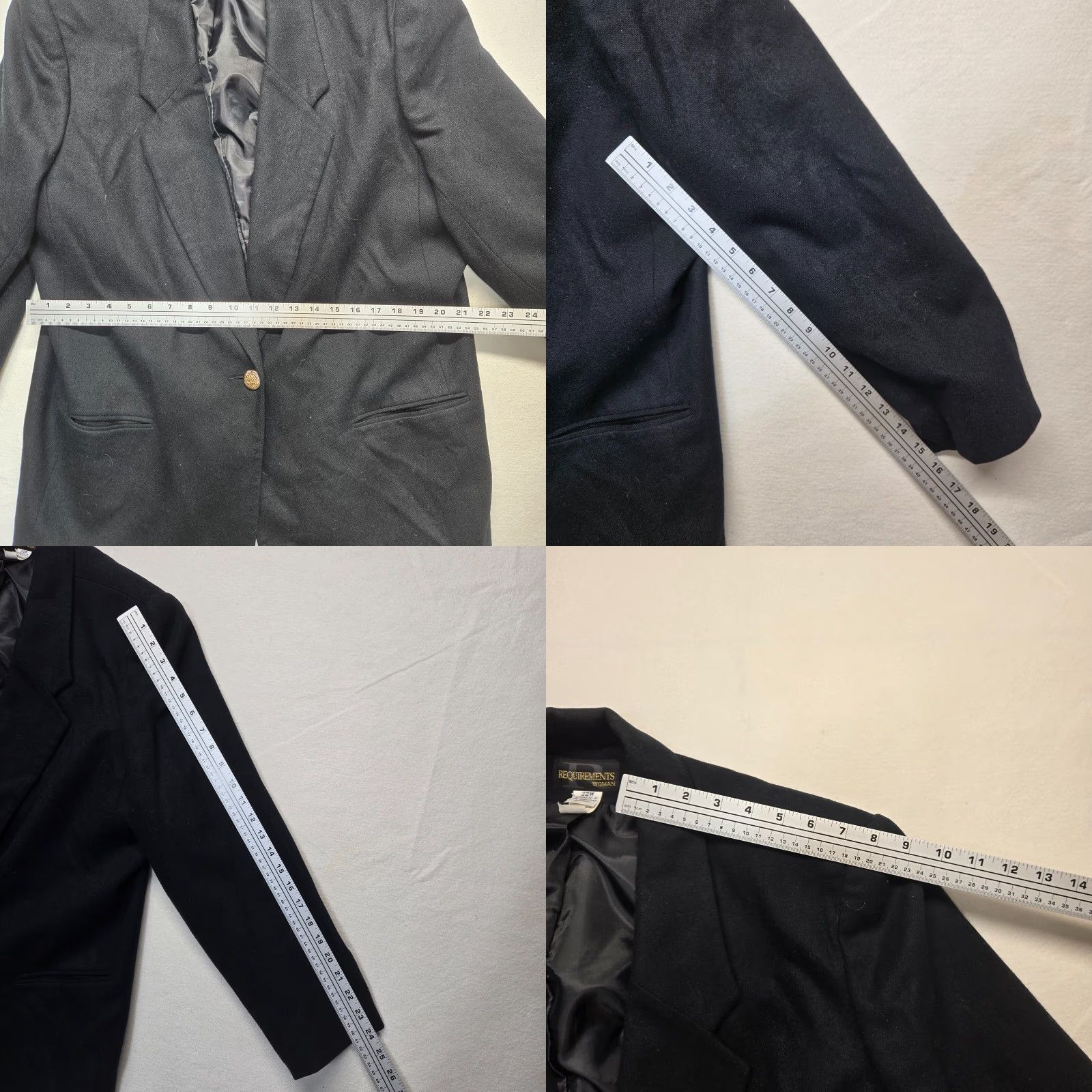 Vintage Requirements Black Button Up Dress Jacket Coat Adult Women's Size 22W Size 3XL / US 20-22 - 8 Thumbnail