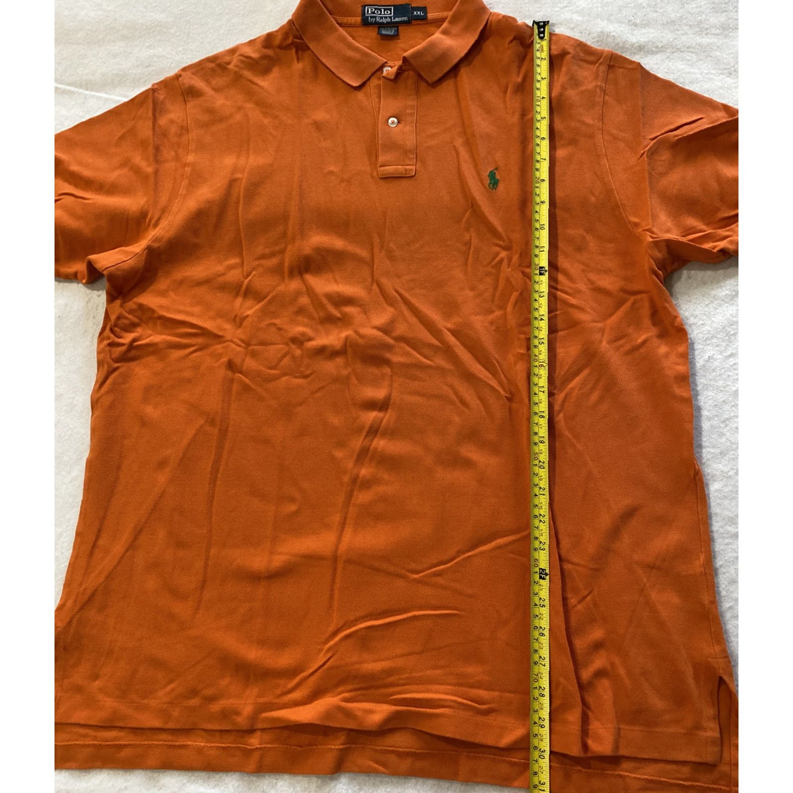 Polo Ralph Lauren Polo Ralph Lauren Polo Shirt Men’s XXL Orange Short Sleeve Casual Regular Fit Logo 100% Cotton Knit Button Collar Polo Shirt Mens Size US XXL / EU 58 / 5 - 5 Thumbnail
