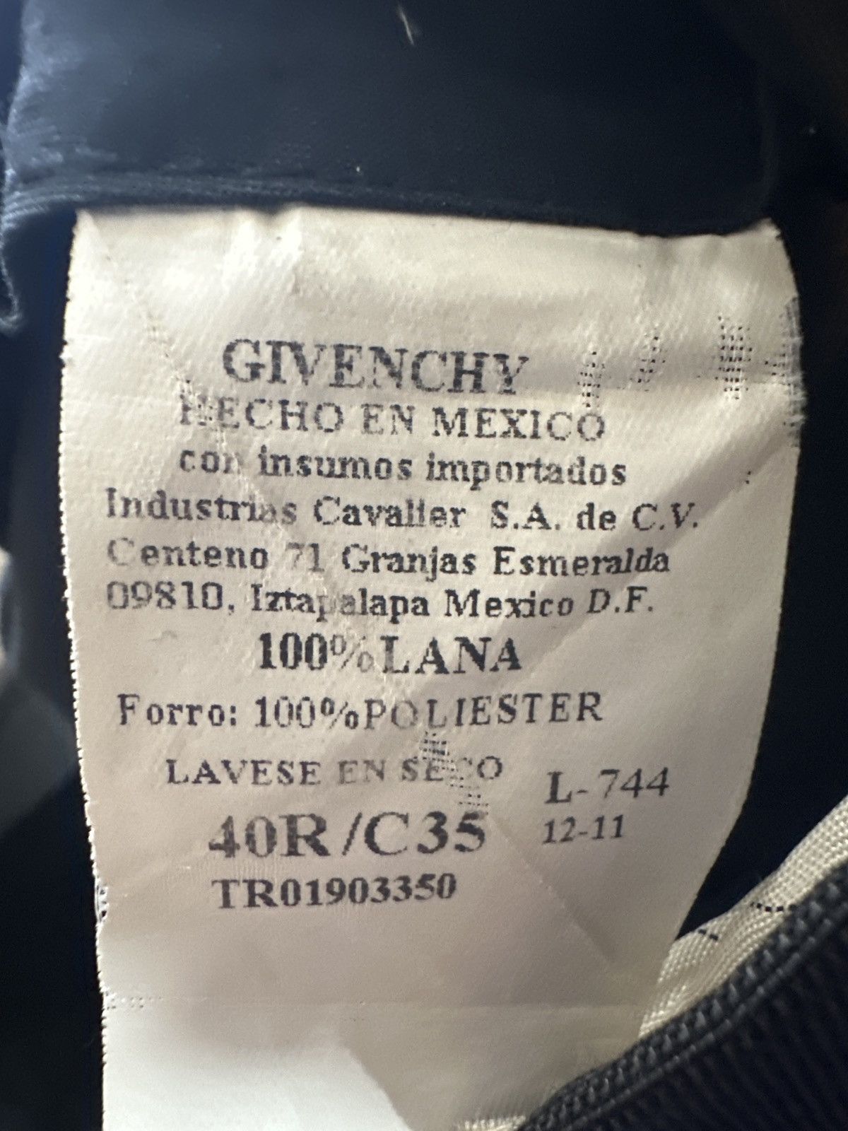Givenchy Givenchy l00% Flat Front Wool Dress Slacks Size US 35 - 8 Thumbnail