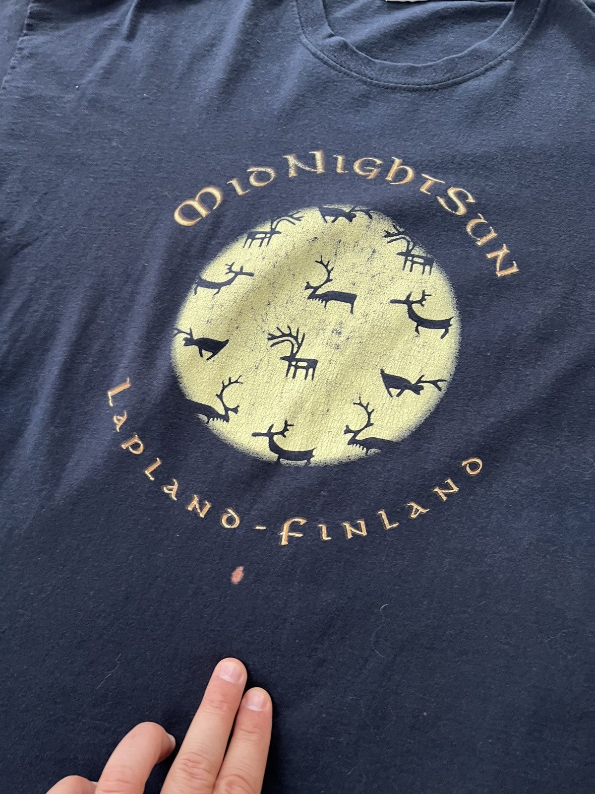 Vintage Might Night Sun Lapland Finland Vintage Tee Size US XXL / EU 58 / 5 - 2 Thumbnail