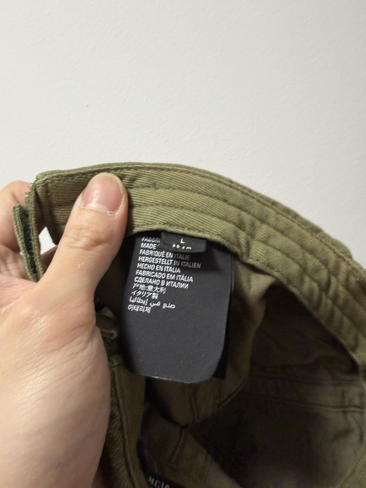 Balenciaga Balenciaga Script Brim Cap Olive Size ONE SIZE - 4 Thumbnail