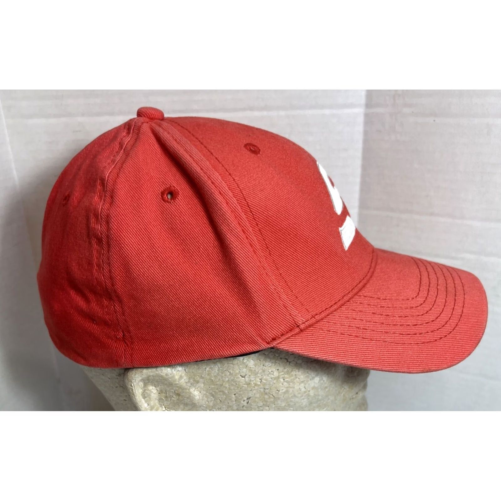 Vintage Snap-on Tools Hat Red/White Flex Stretch Fit Embroidered Men Baseball Cap One Size Cotton Polyester Red Automotive Cap Mens Size ONE SIZE - 3 Thumbnail