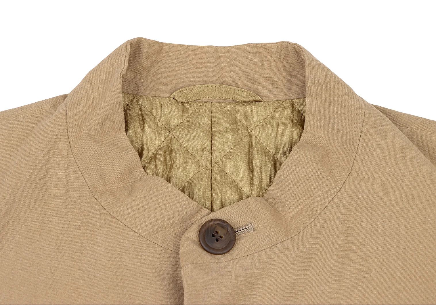 Issey Miyake Quilted Lining Mao Collar Jacket in Mocha XL Size US XL / EU 56 / 4 - 3 Thumbnail