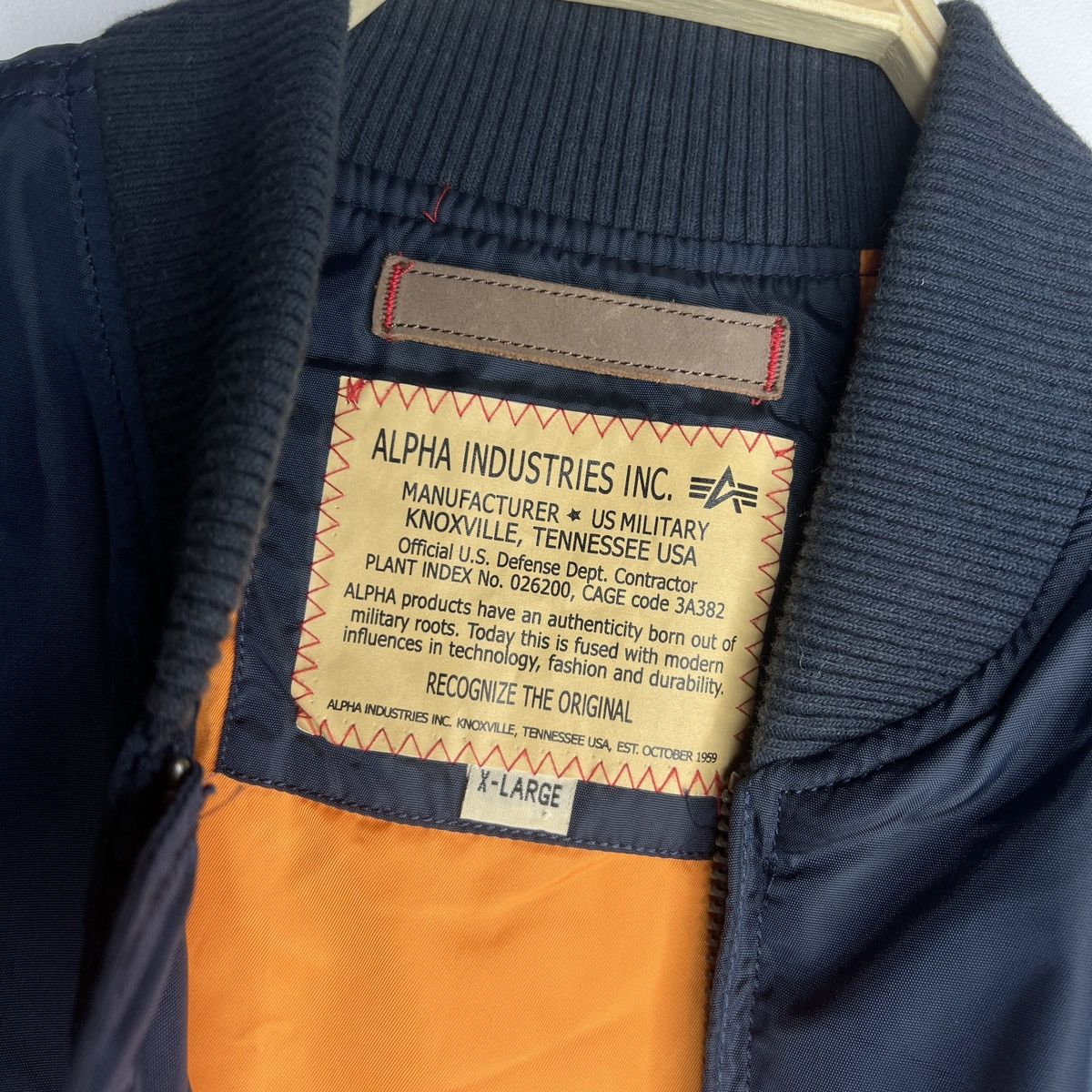 Alpha Industries Alpha Industries Bomber Jacket MA-1 Navy Nylon XL size Size US XL / EU 56 / 4 - 9 Thumbnail