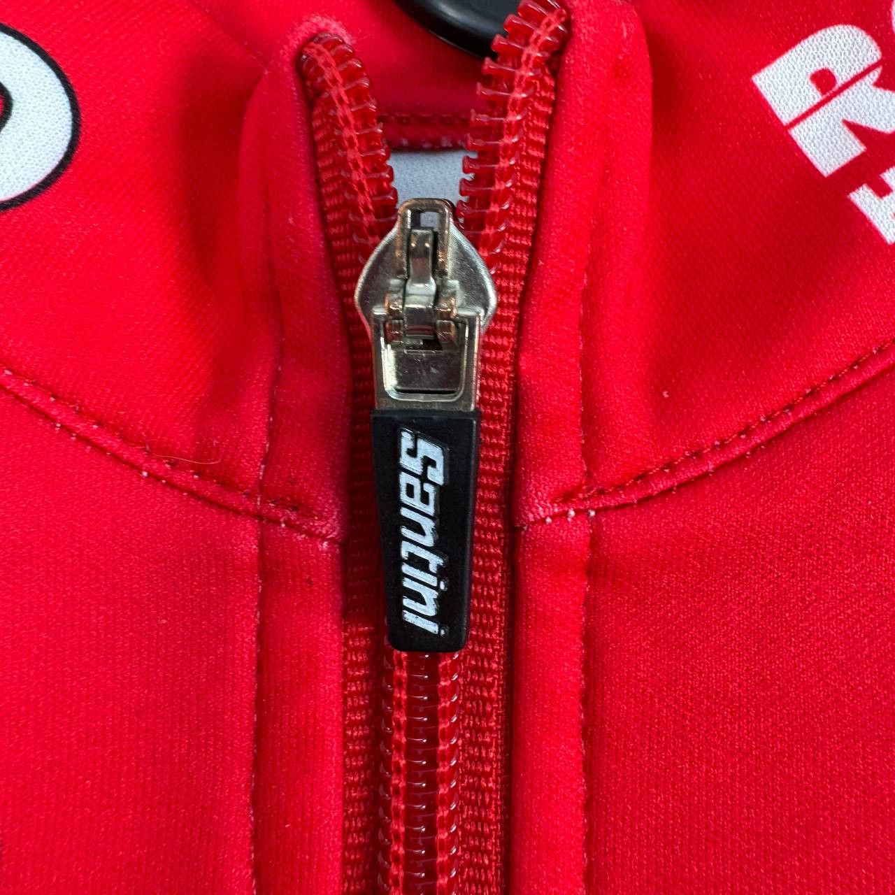 Other Santini Saeco Cycling Jacket Red Full Zip Mens Size XL Size US XL / EU 56 / 4 - 3 Thumbnail
