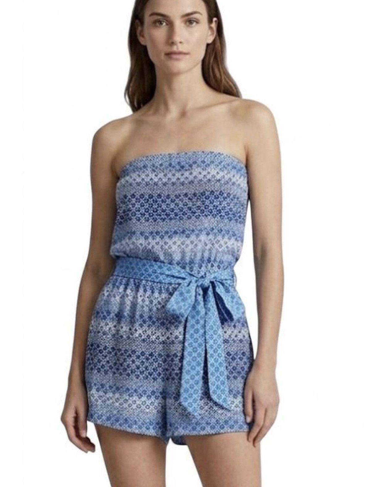 Diane von Furstenberg $398 - Diane von Furstenberg "Miranda" Silk Romper | Size 10 Size 32" / US 10 / IT 46 - 1 Thumbnail