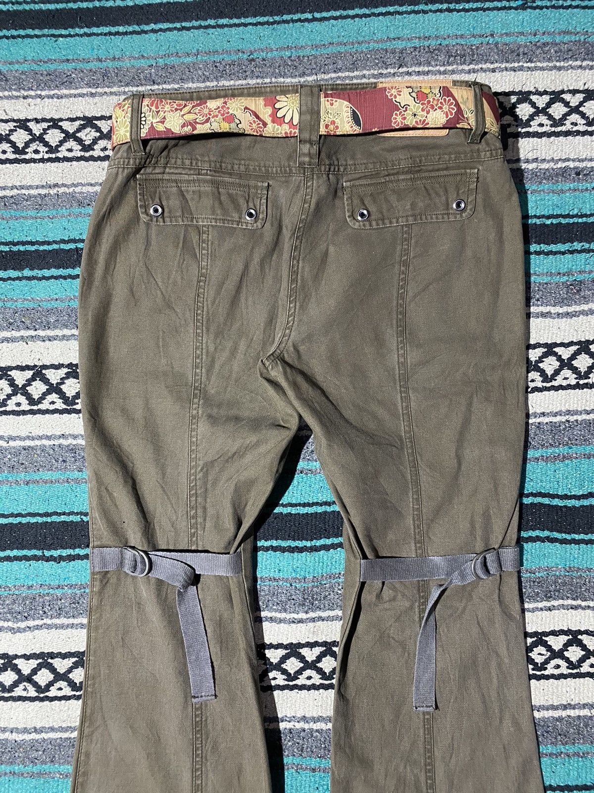 If Six Was Nine 2000s VS Outfitters - Cargo Bondage Flared Pants Size US 30 / EU 46 - 7 Thumbnail
