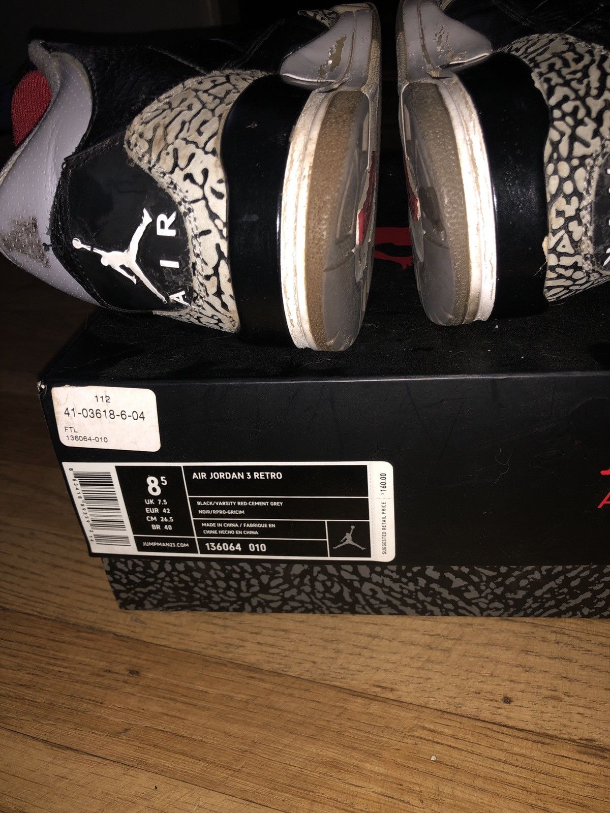 *RARE* JORDAN 3 CEMENT