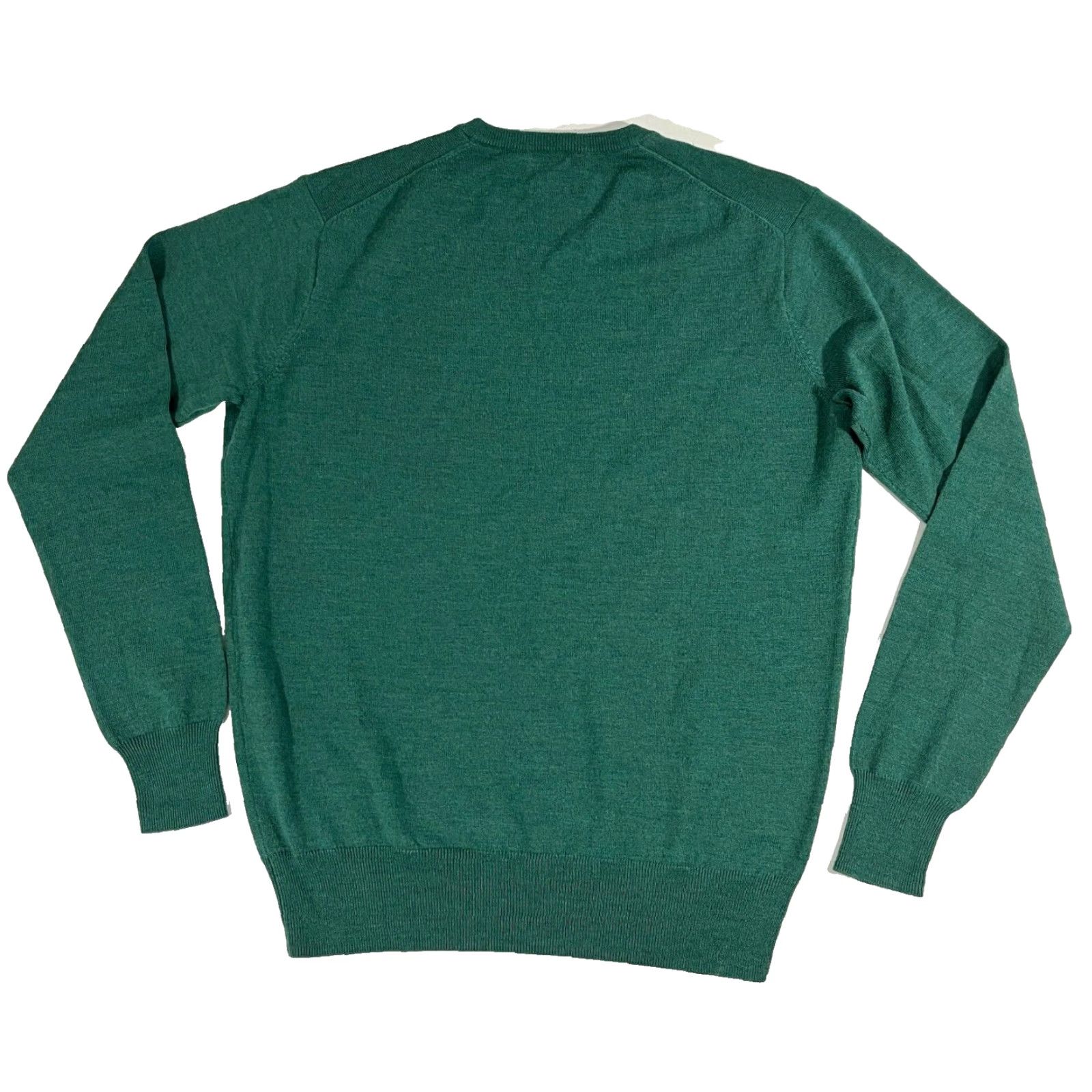 Peter Millar VINTAGE Peter Millar Crown Soft V-Neck Sweater Merino Wool Silk Sz M Green Men’s Knit Pullover V-Neck 85% Merino Wool, 15% Silk Lightweight Soft Size US M / EU 48-50 / 2 - 3 Thumbnail