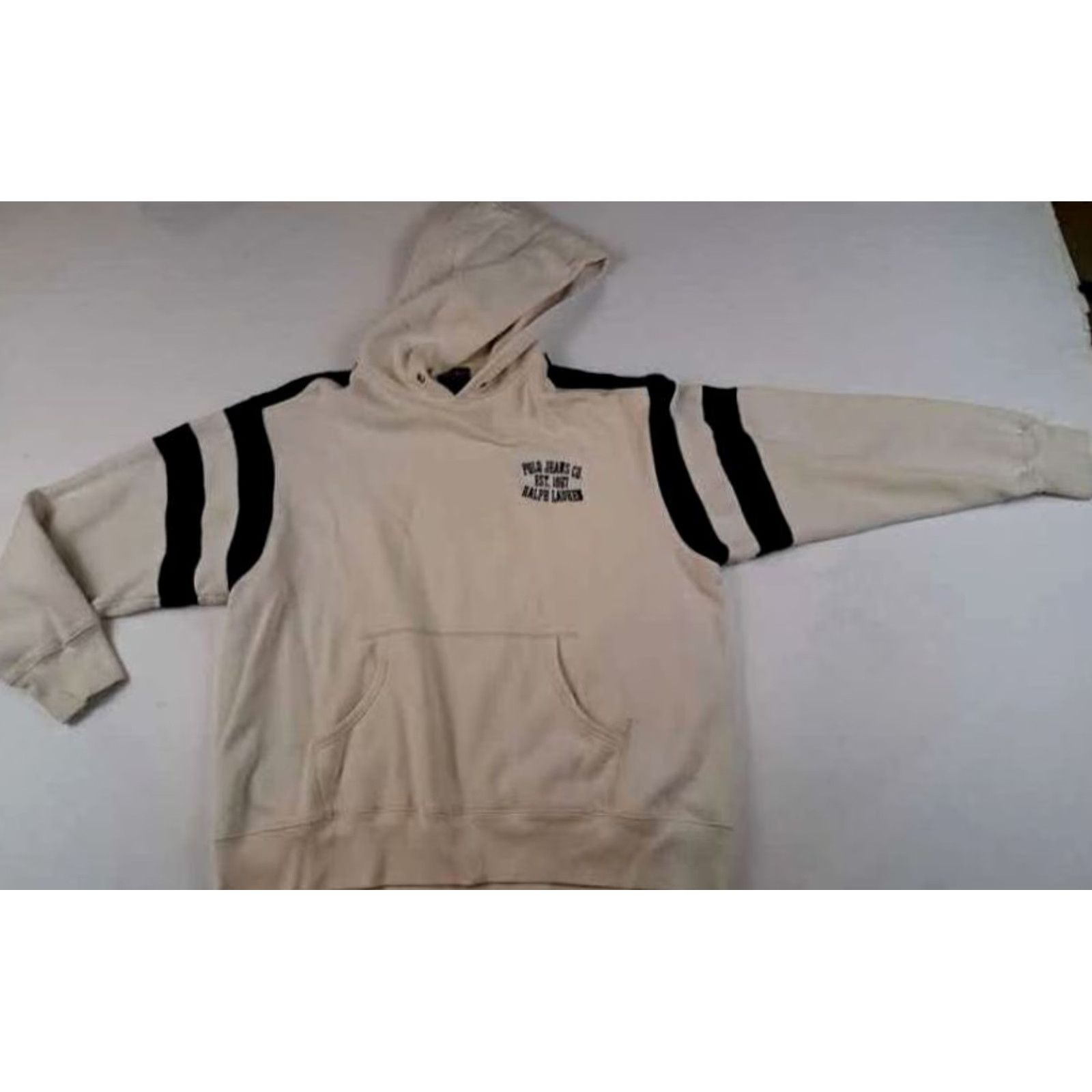 Polo Ralph Lauren Polo Jeans Co. Ralph Lauren Hoodie Sweatshirt XL White Men's Pullover Hooded Size US XL / EU 56 / 4 - 2 Thumbnail