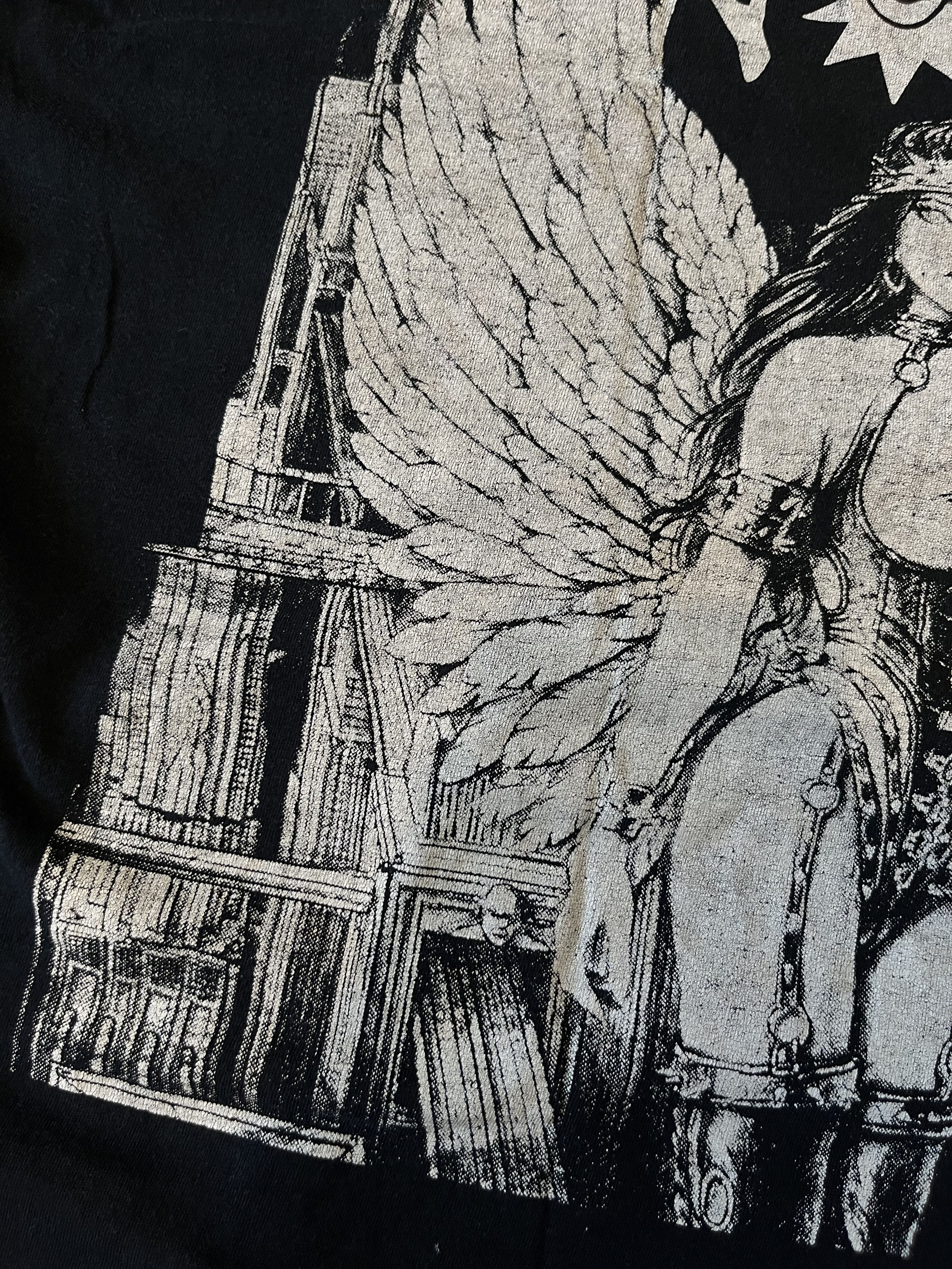 Band Tees × Vintage Lacrimosa 90s Swedish Gothic Metal Band T Shirt Clown Size US L / EU 52-54 / 3 - 7 Thumbnail