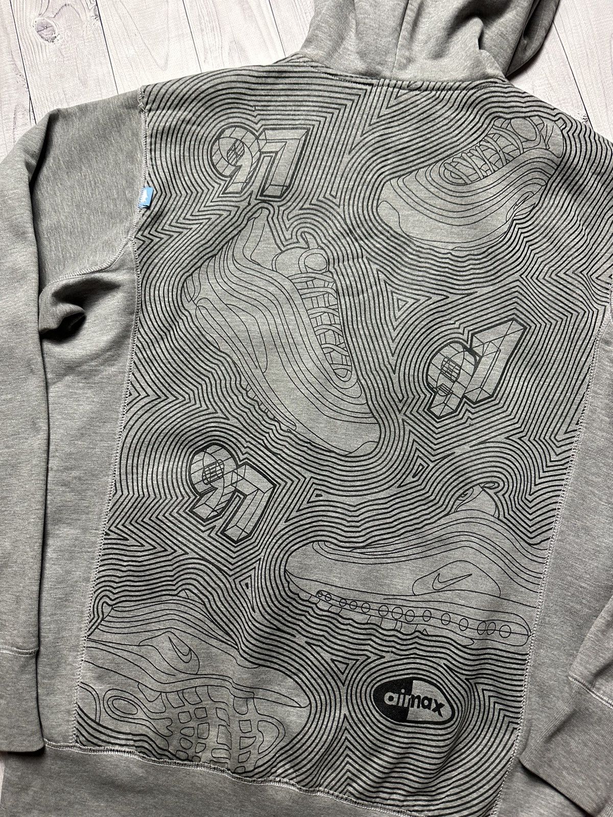 Nike × Vintage Vintage Nike Air max 97 sneakers size L zip hoodie rare Size US L / EU 52-54 / 3 - 3 Thumbnail