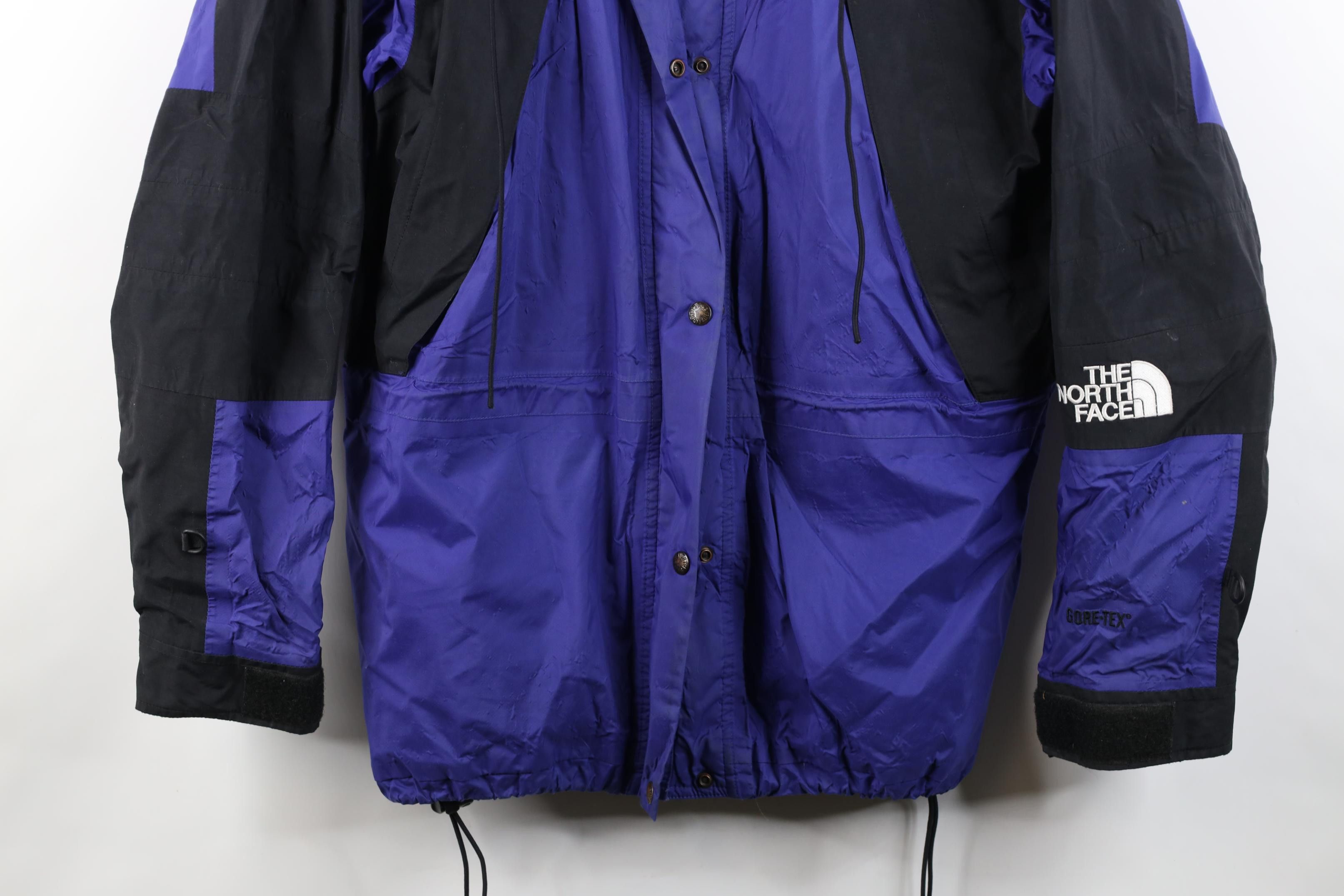 The North Face Vintage 90s The North Face Goretex Hooded Rain Jacket Coat Size US XL / EU 56 / 4 - 3 Thumbnail