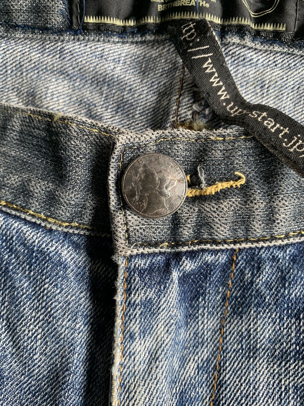 PPFM BreathMint Brthbeath Japanese Punk style Distressed Denim🎌☠️ Size US 34 / EU 50 - 18 Thumbnail