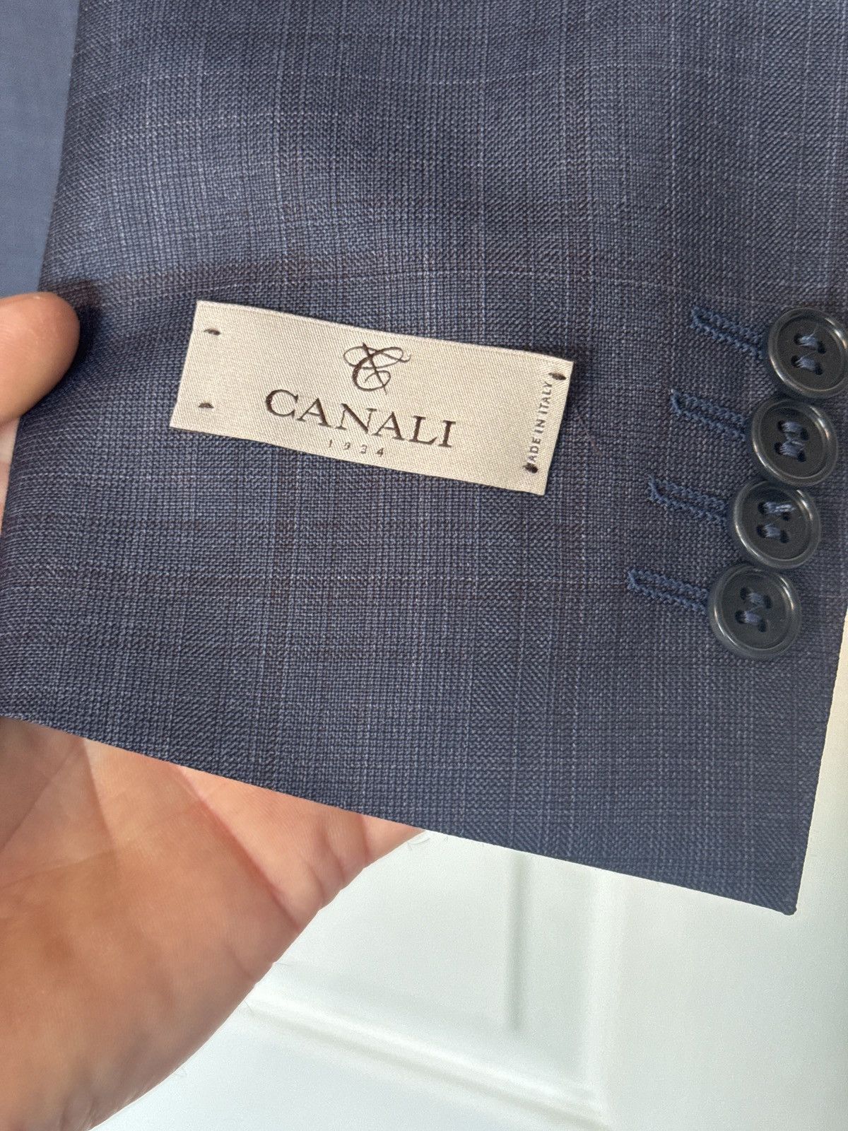 Canali Canali IT48 Made in Italy 100% Wool Navy Blazer NWT Size 38R - 4 Thumbnail