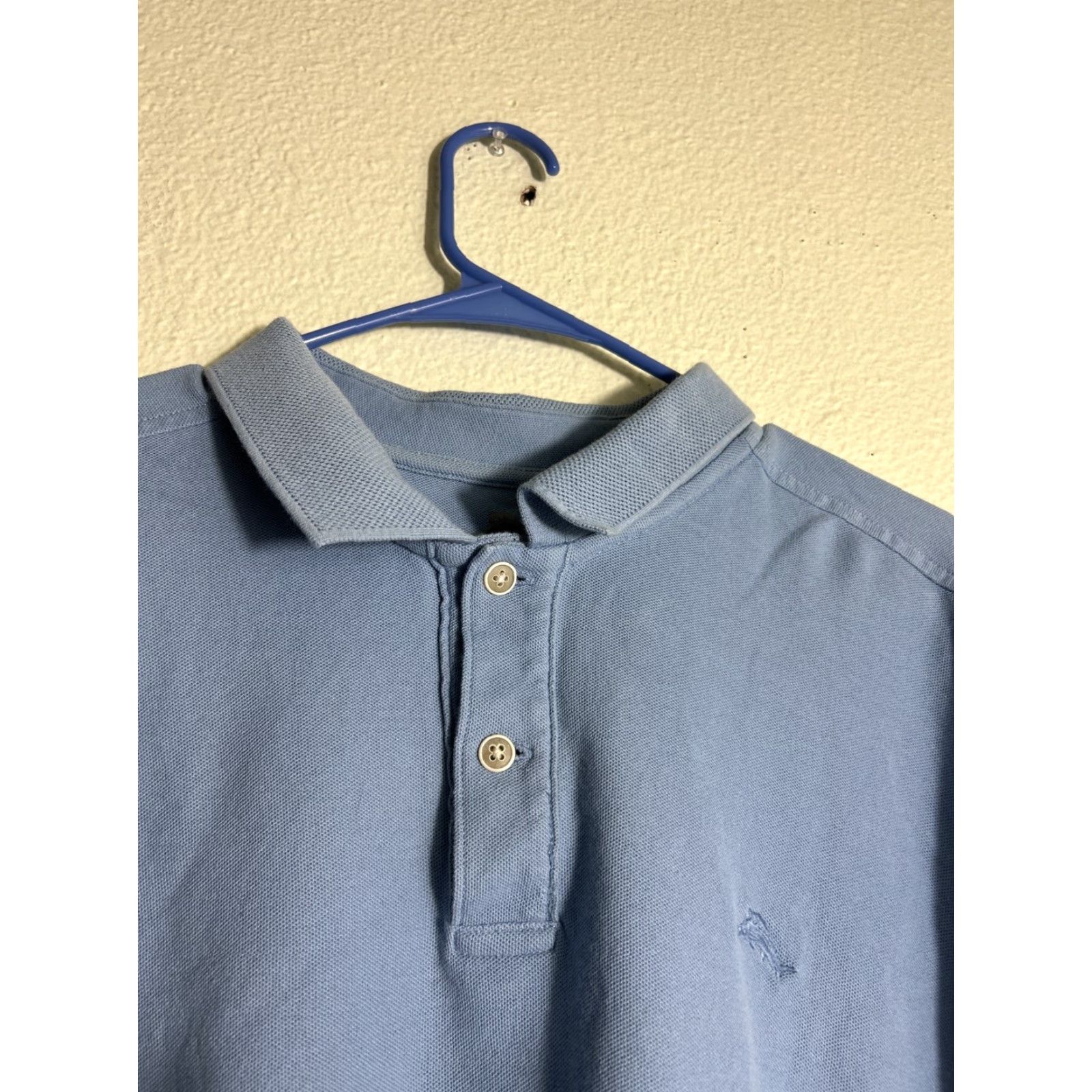 Tommy Bahama VINTAGE Tommy Bahama Polo Shirt Mens 2XL Short Sleeve Light Blue 100% Cotton Bahamas Mens Size US XXL / EU 58 / 5 - 3 Thumbnail
