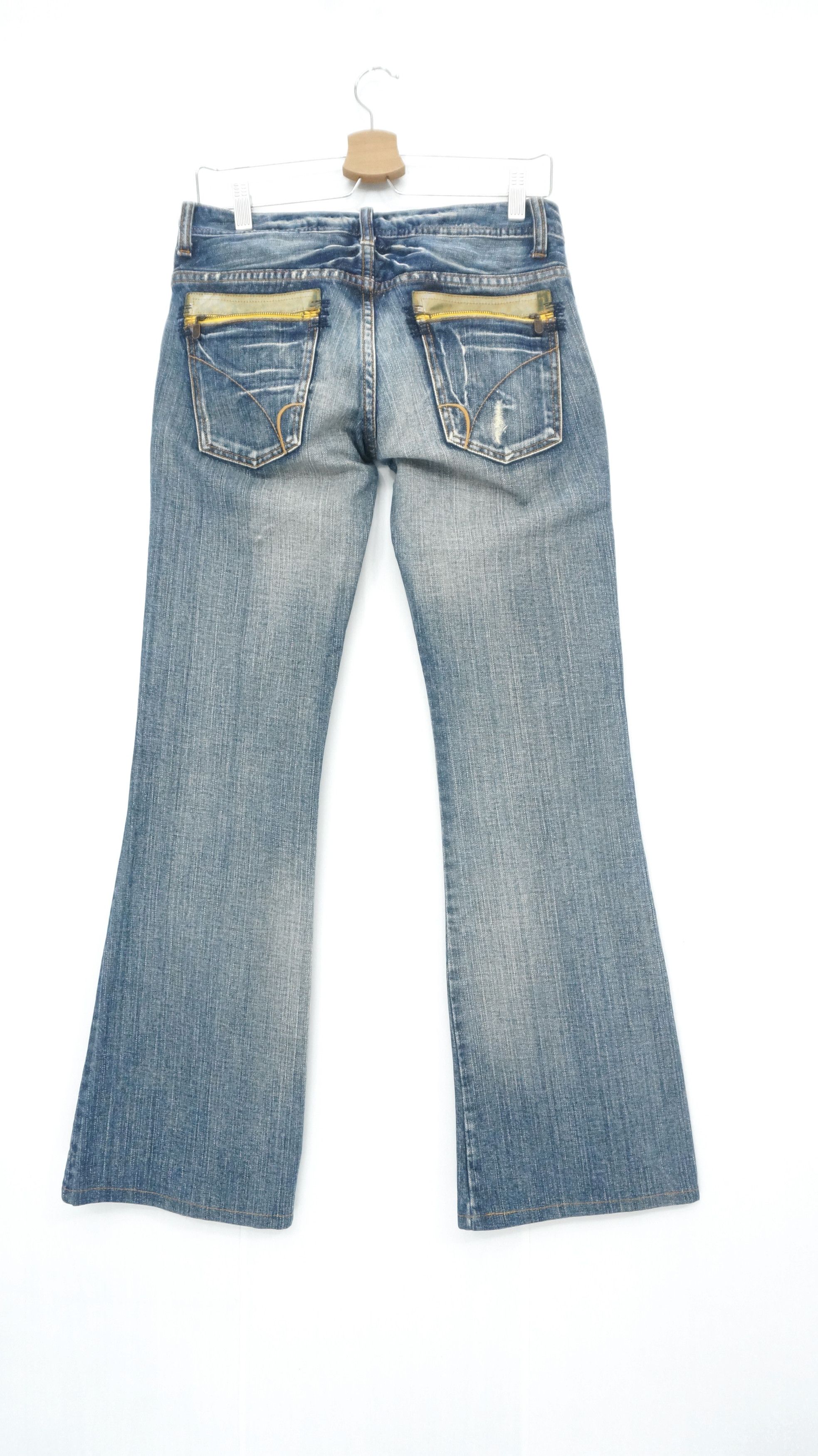 🔥 Japan Back Number Lowrise Flared Women Bush Jeans 🔥