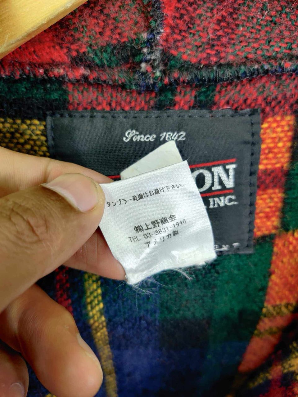 Johnson Woolen Mills Johnson Woolen Mills Checkered Wool Poncho Size US S / EU 44-46 / 1 - 10 Thumbnail