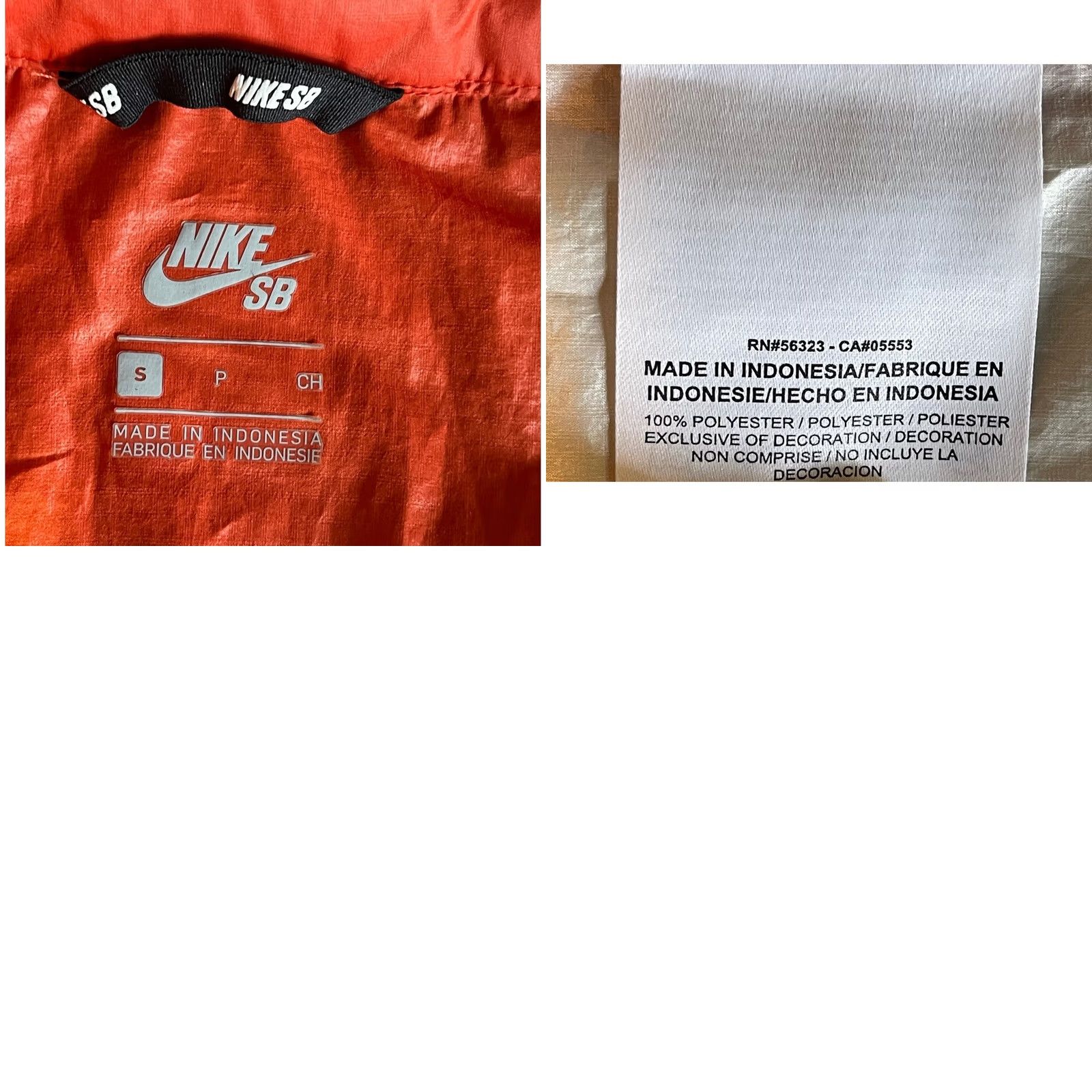 Nike Nike SB Windbreaker Jacket Orange Half Zip Pullover Mens Small Size US S / EU 44-46 / 1 - 8 Thumbnail