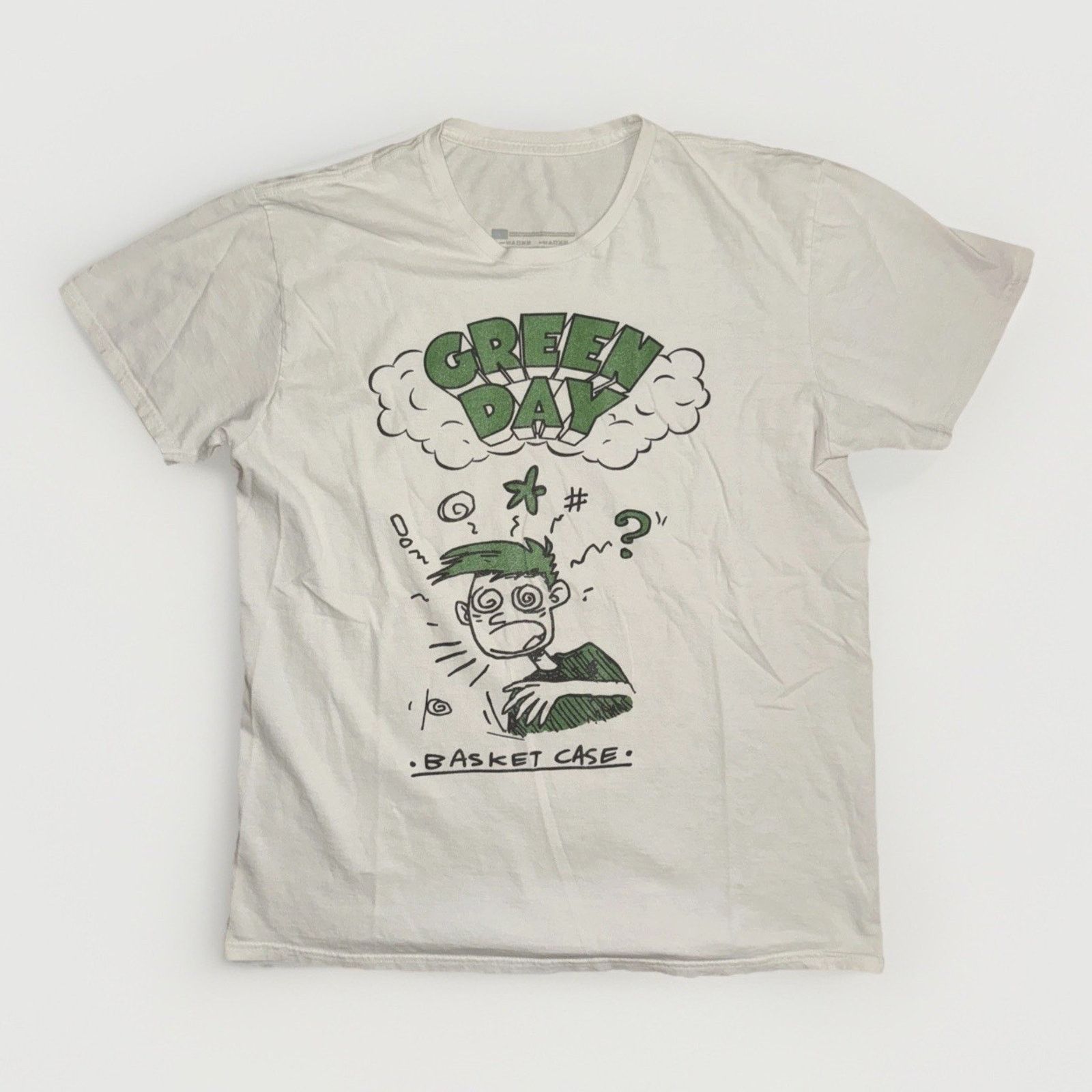 Band Tees Green Day Basket Case Graphic Band T-Shirt White L 21x27 Size US L / EU 52-54 / 3 - 1 Thumbnail