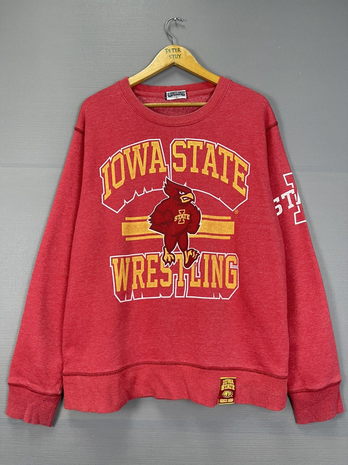 Vintage Uiho University Wrestling Sweatshirt Size US XXL / EU 58 / 5 - 2 Thumbnail