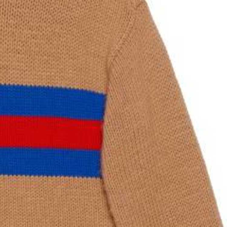 Gucci o1s1wg111025 Wool Mohair Sweater With Web Intarsia Size US XXL / EU 58 / 5 - 5 Thumbnail