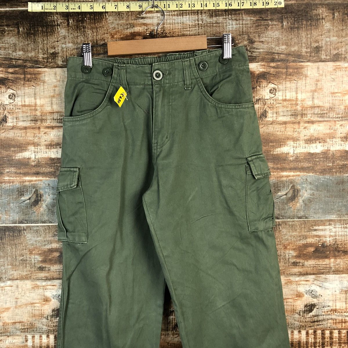 Japanese Brand DL Japanese Brand Green Cargo Multipocket Pants #C630 Size US 26 / EU 42 - 4 Thumbnail