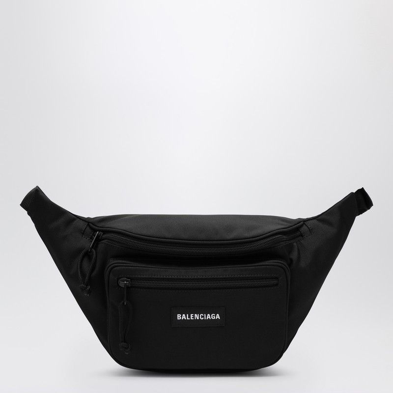 Balenciaga Balenciaga Explorer Black Nylon Belt Bag With Logo Size ONE SIZE - 1 Thumbnail