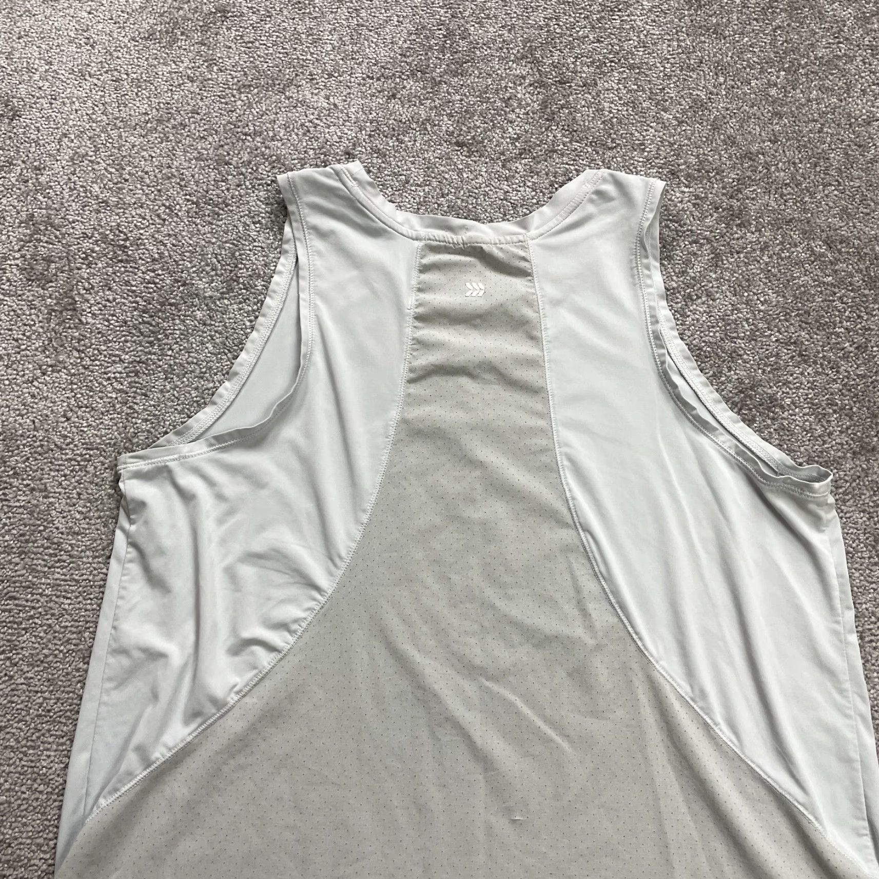 Vintage All In Motion Tank Top Womens Large White Round Neck Sleeveless Active Size L / US 10 / IT 46 - 3 Thumbnail