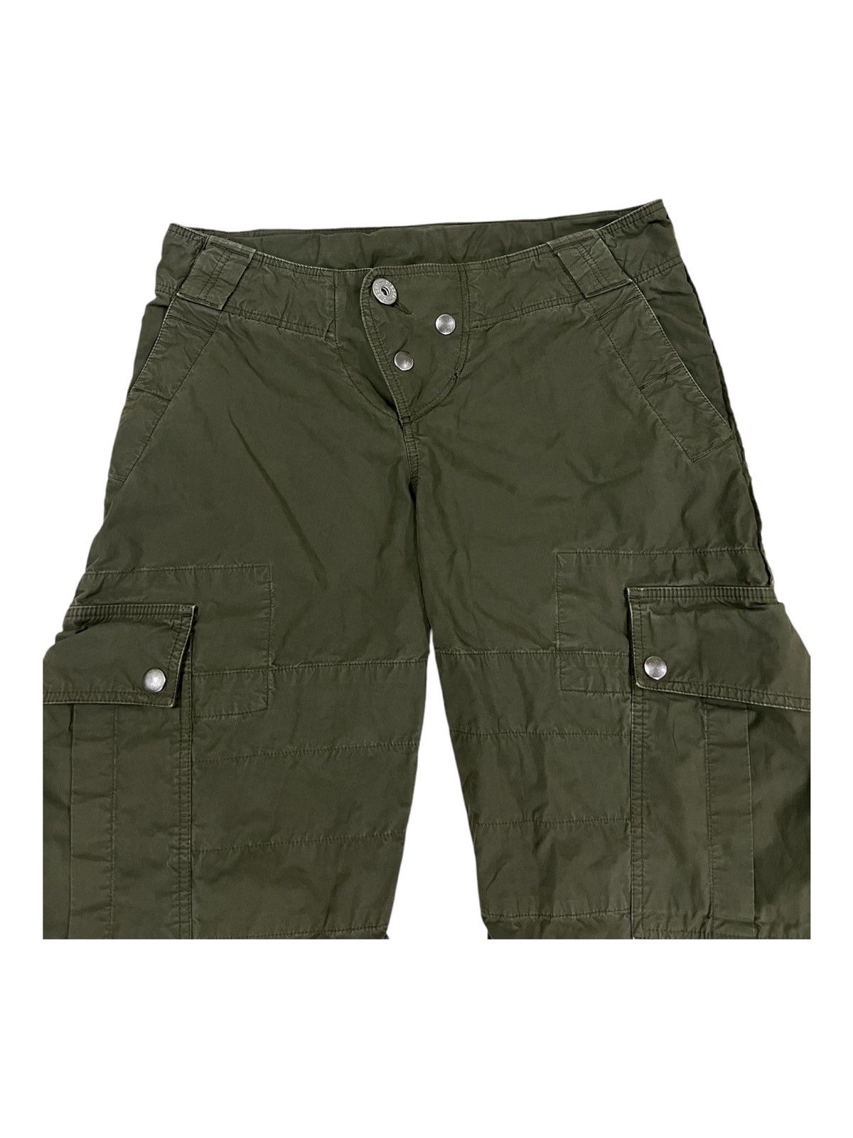 Diesel × Diesel Black Gold Diesel 🇮🇹 Super Baggy Wide Leg Flare Parachute Military Pants Size US 32 / EU 48 - 7 Thumbnail