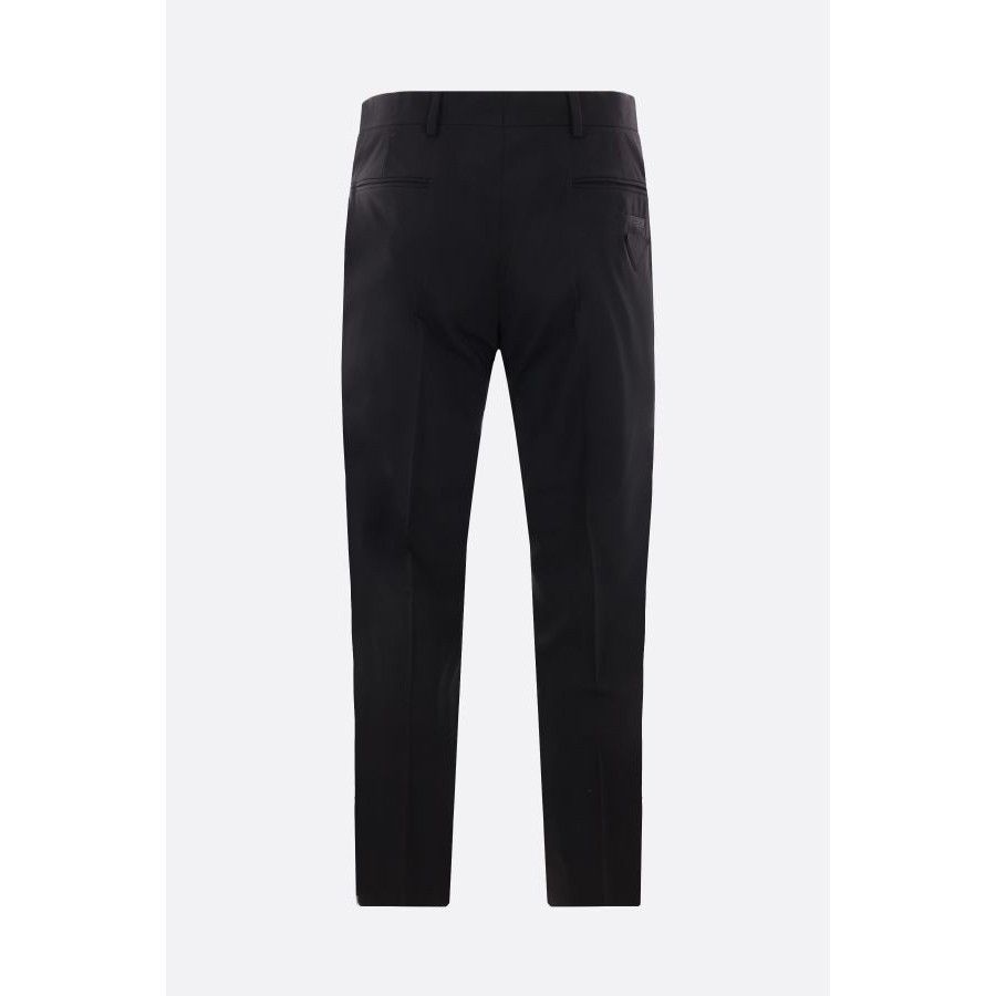 Prada PRADA Black Stretch Wool Pants New & Authentic (Men's size:U Size US 34 / EU 50 - 2 Thumbnail