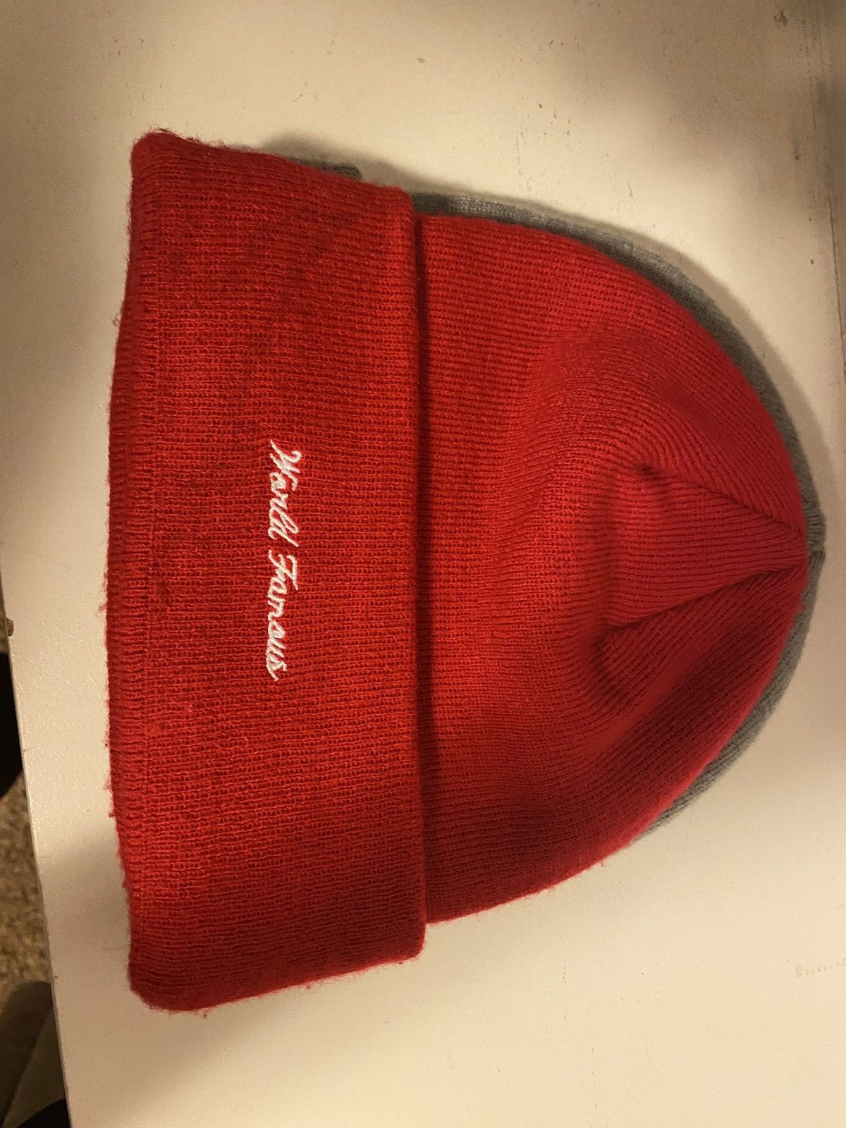 Supreme Supreme Purple Box Logo Red Beanie Size ONE SIZE - 3 Thumbnail