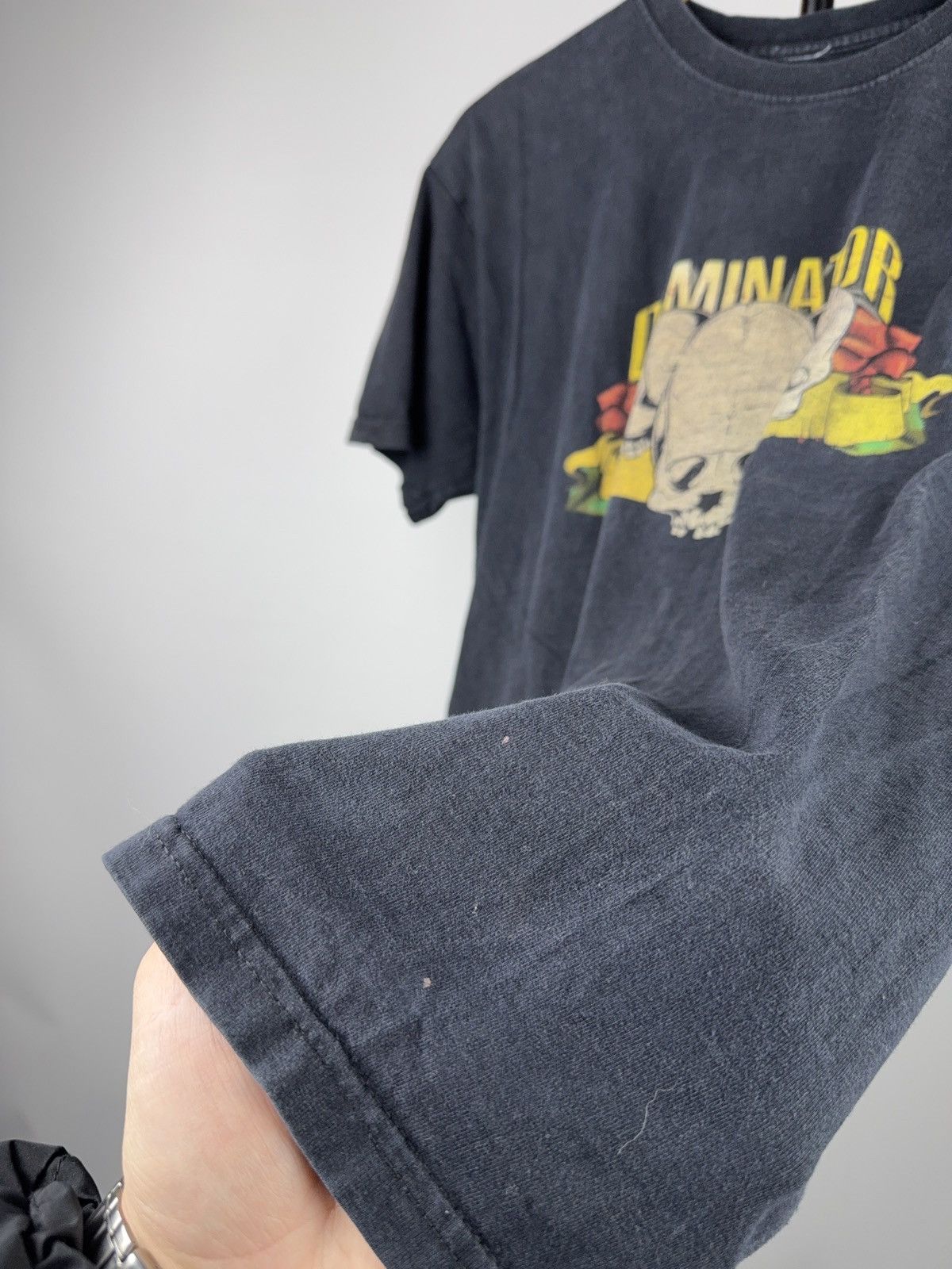 Vintage 00s Y2K Dominator Triple Skull Biker Moto Graphic T-Shirt Size US M / EU 48-50 / 2 - 8 Thumbnail