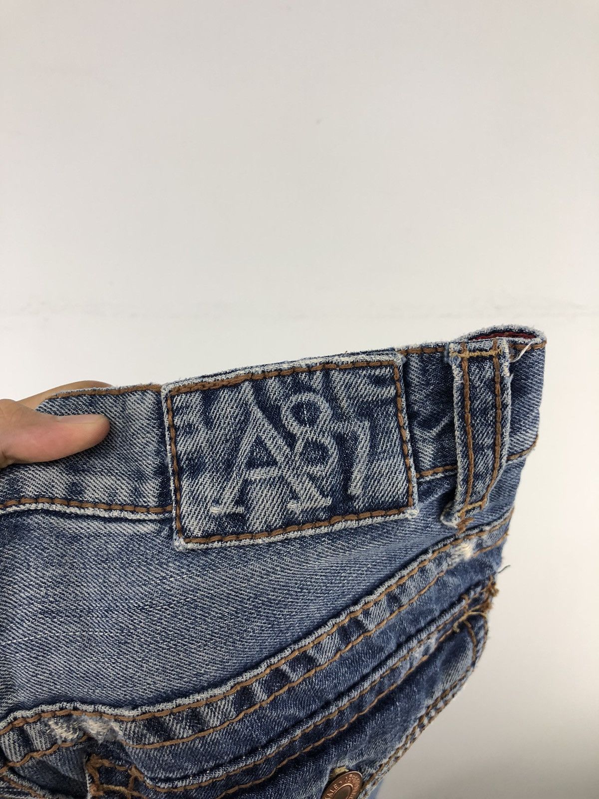 Aeropostale Vintage Aeropostale Driggs Slim Bootcut Distressed Jeans Size US 29 - 21 Thumbnail