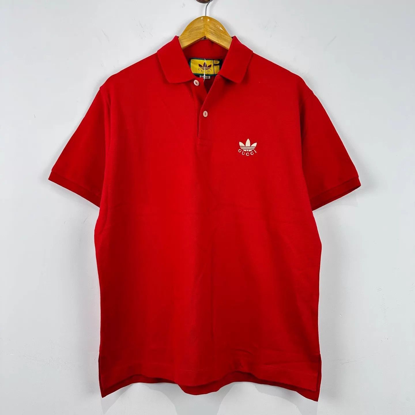Gucci Red Short Sleeve Polo Shirt Size US M / EU 48-50 / 2 - 1 Thumbnail