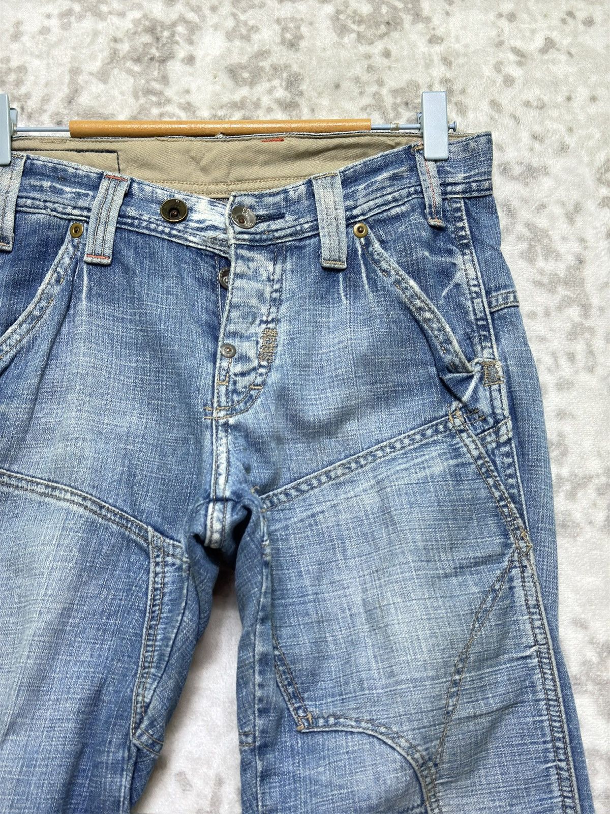 G-Star Vintage G-Star RAW Flared Patchwork Knee Statement Denim Size US 30 / EU 46 - 5 Thumbnail