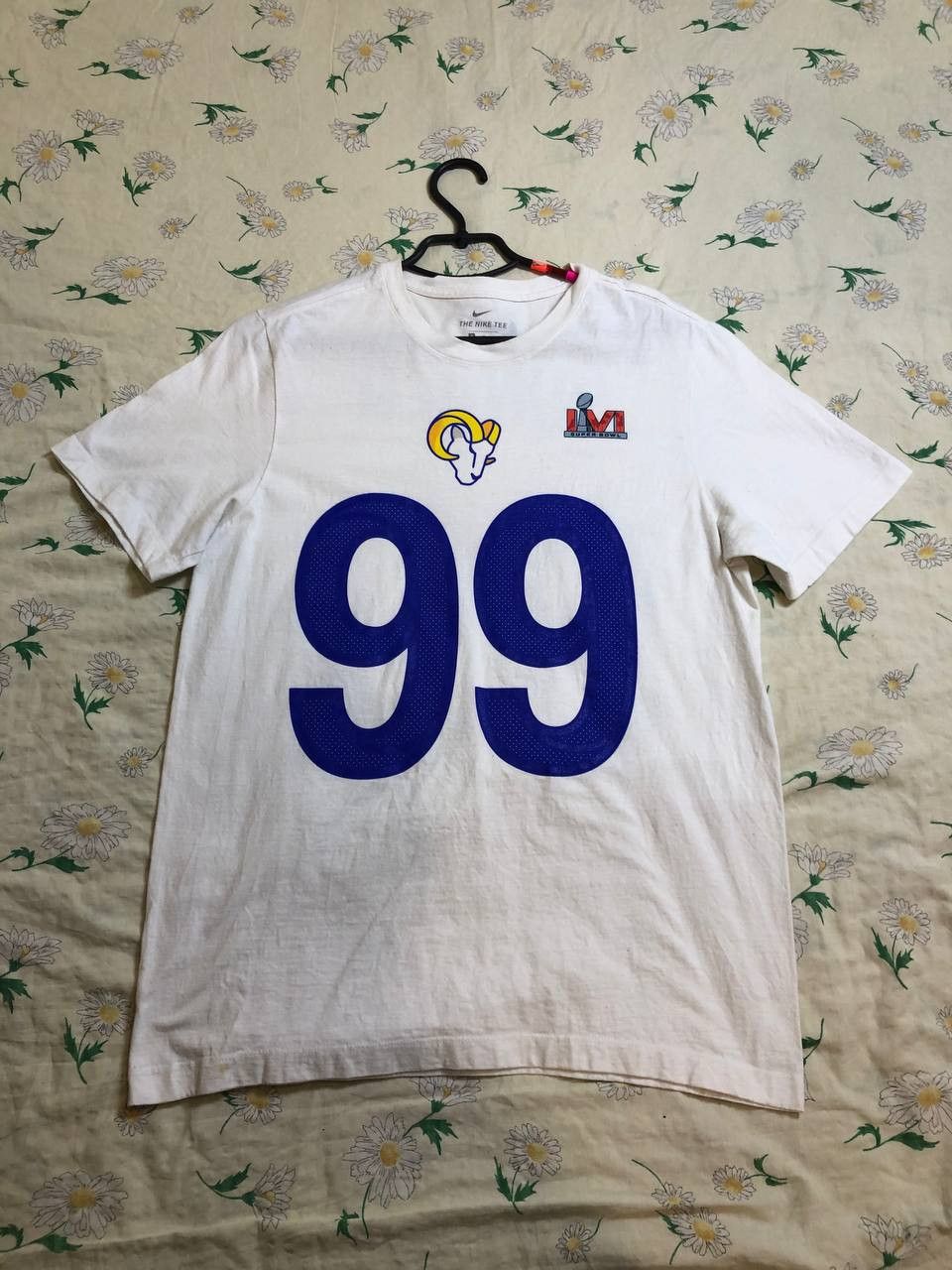 Nike Nike Aaron Donald White Los Angeles Rams Super Bowl LVI Size US M / EU 48-50 / 2 - 1 Thumbnail