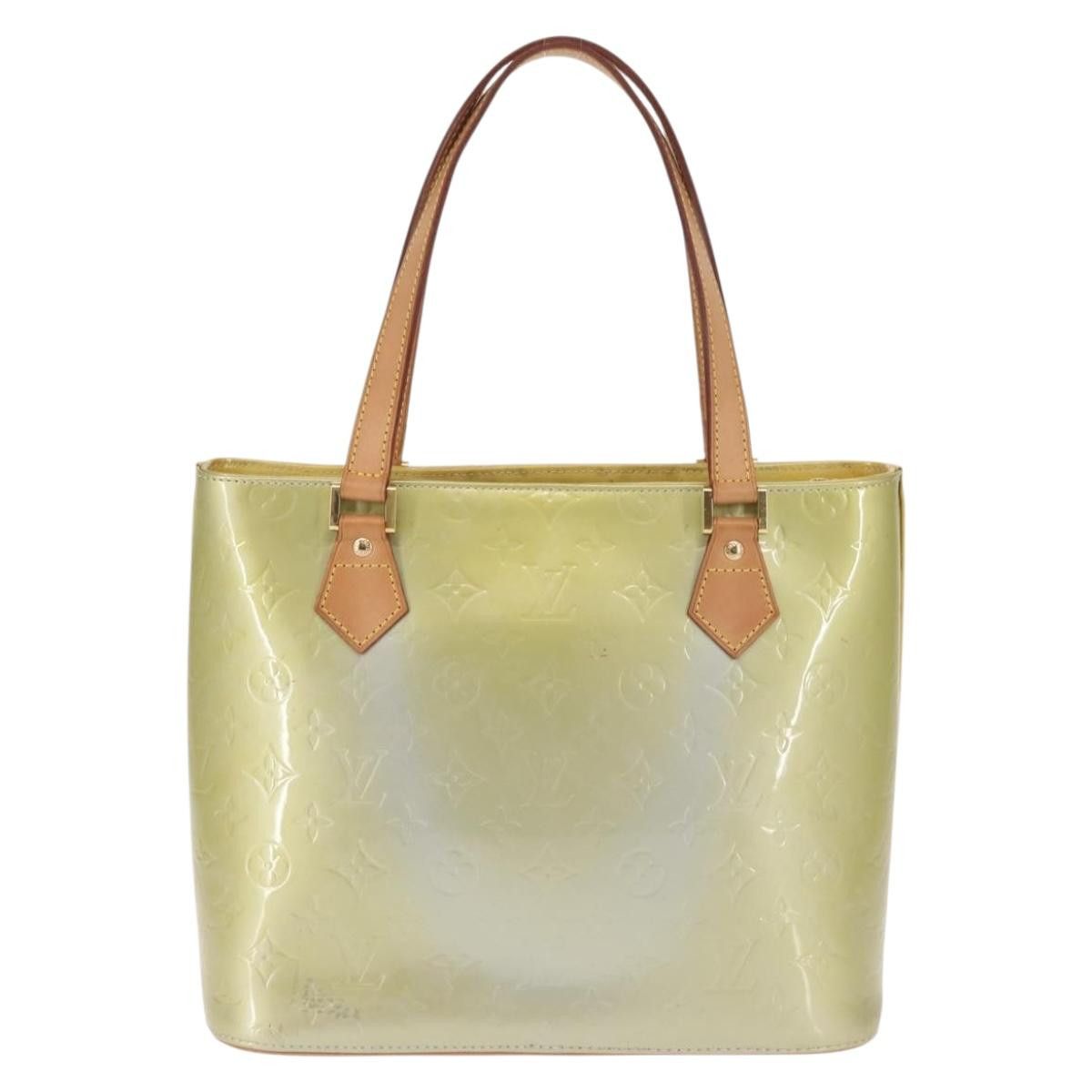 Louis Vuitton LOUIS VUITTON Monogram Vernis Houston Hand Bag Gris M91053 Size ONE SIZE - 3 Thumbnail