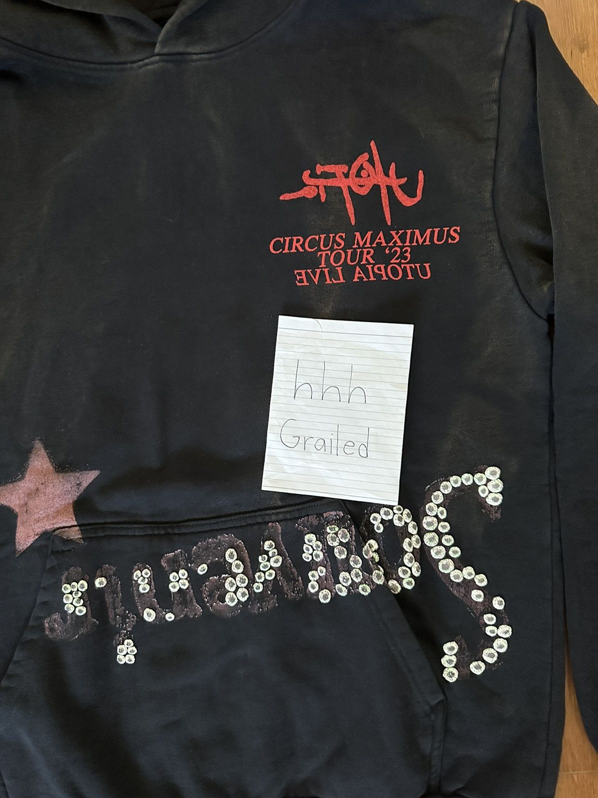 Travis Scott LONDON EXCLUSIVE UTOPIA TOUR HOODIE TRAVIS SCOTT Size US L / EU 52-54 / 3 - 3 Thumbnail
