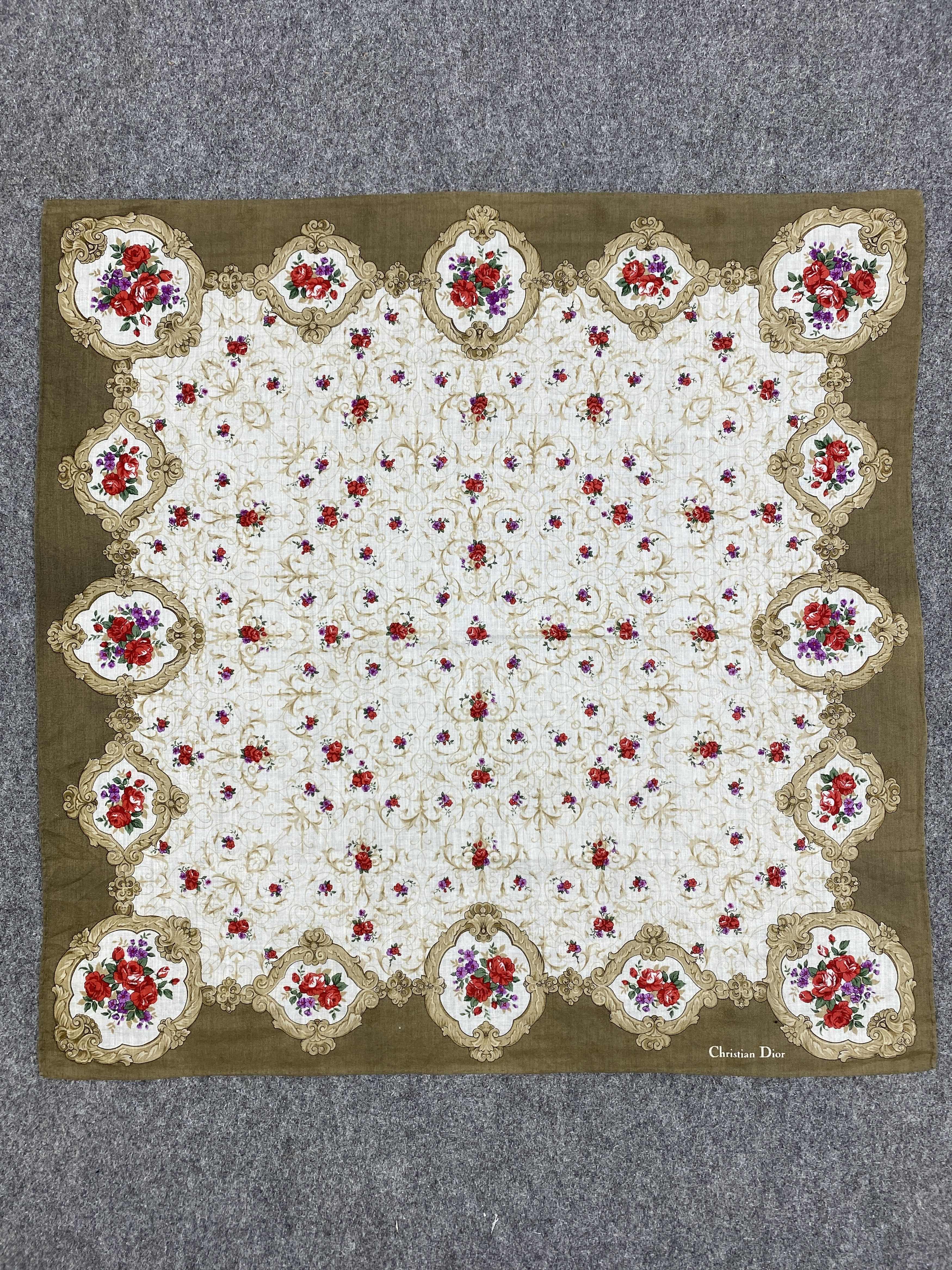Christian Dior Monsieur Christian Dior Bandana / Handkerchief / Neckerchief HKC0534 Size ONE SIZE - 4 Thumbnail