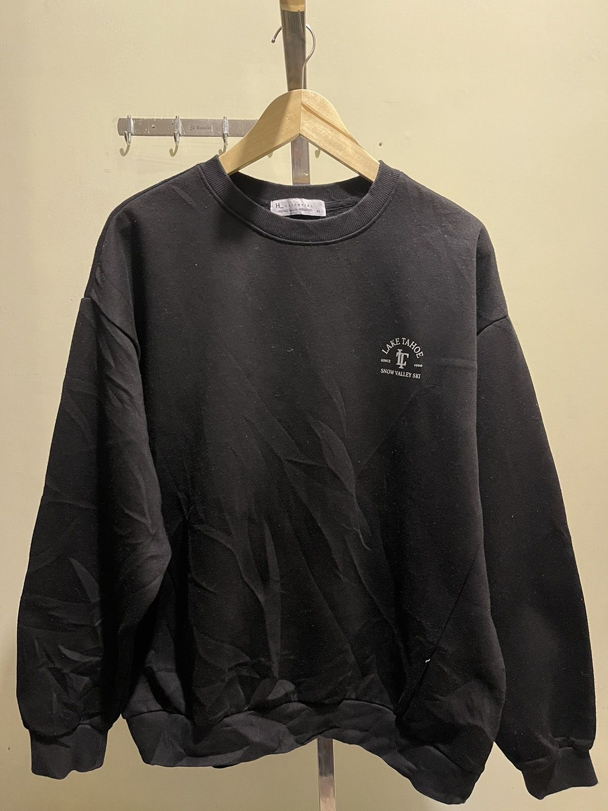Hang Ten Hang Ten Vintage Black Sweatshirt - Snow Valley Ski Size US XL / EU 56 / 4 - 1 Thumbnail