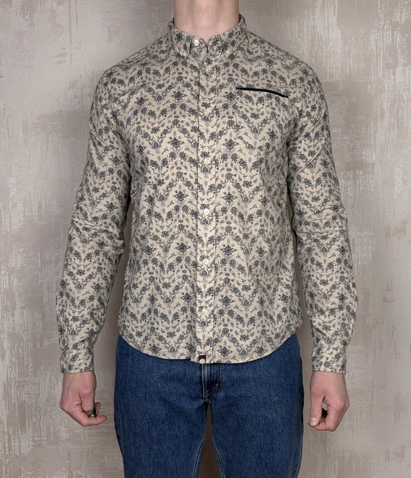 Pretty Green Pretty Green Floral Long Sleeve Shirt Size US L / EU 52-54 / 3 - 3 Thumbnail