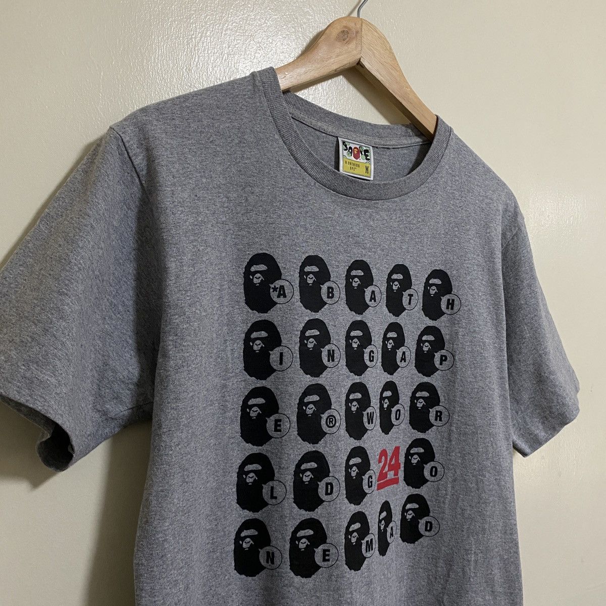 Bape Bape 2017 — 24th Anniversary Ape Heads A-Z Tee Size US M / EU 48-50 / 2 - 4 Thumbnail