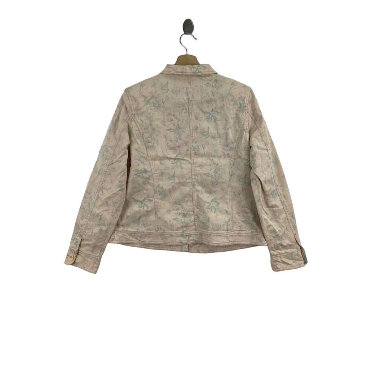 Japanese Brand RUE DE BAC Japanese Brand Floral Overprint Blazer Coat Size M / US 6-8 / IT 42-44 - 2 Thumbnail