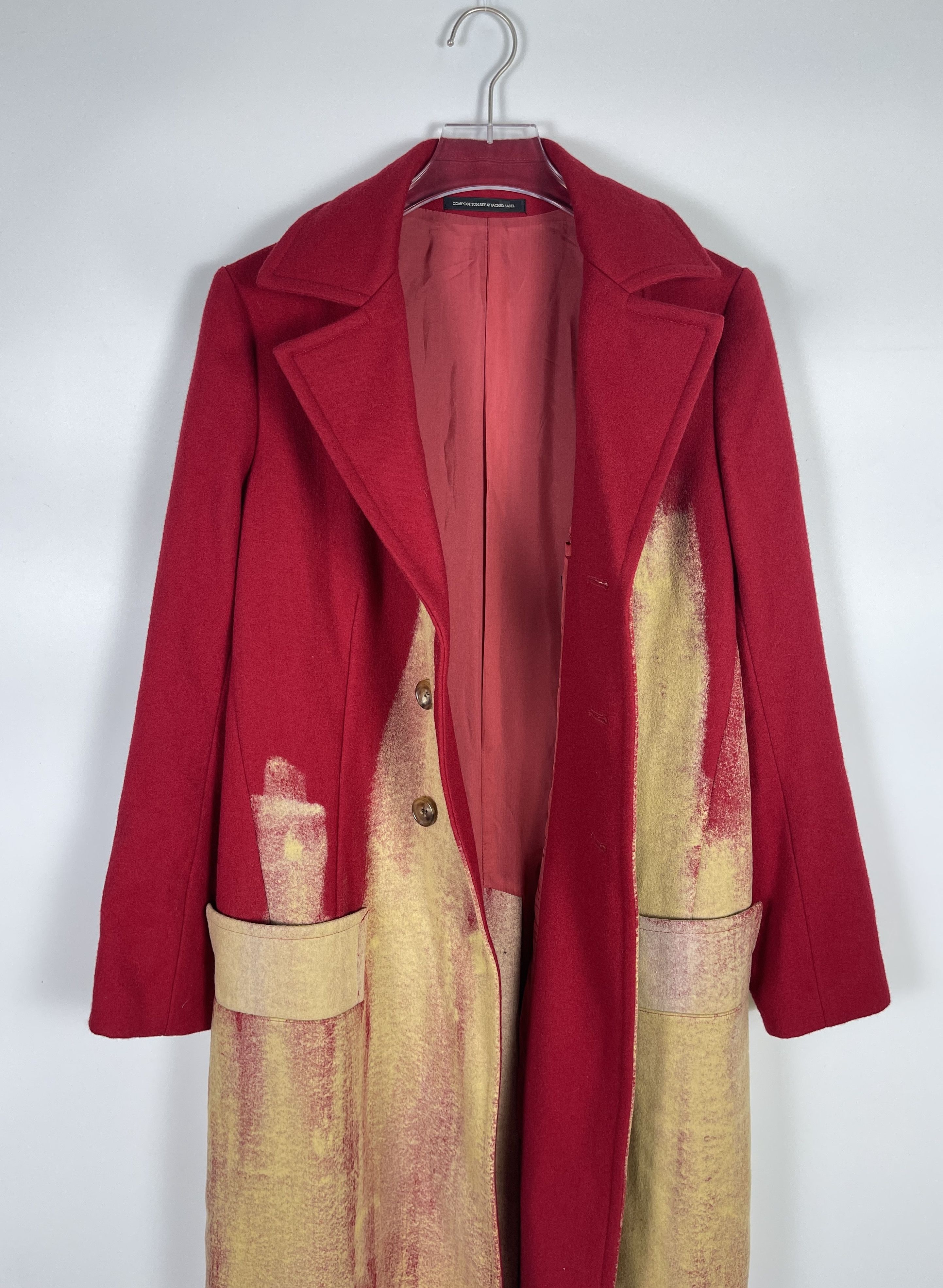 Yohji Yamamoto Yohji Yamamoto Y's SS08 Bleached Red Coat Size US M / EU 48-50 / 2 - 4 Thumbnail