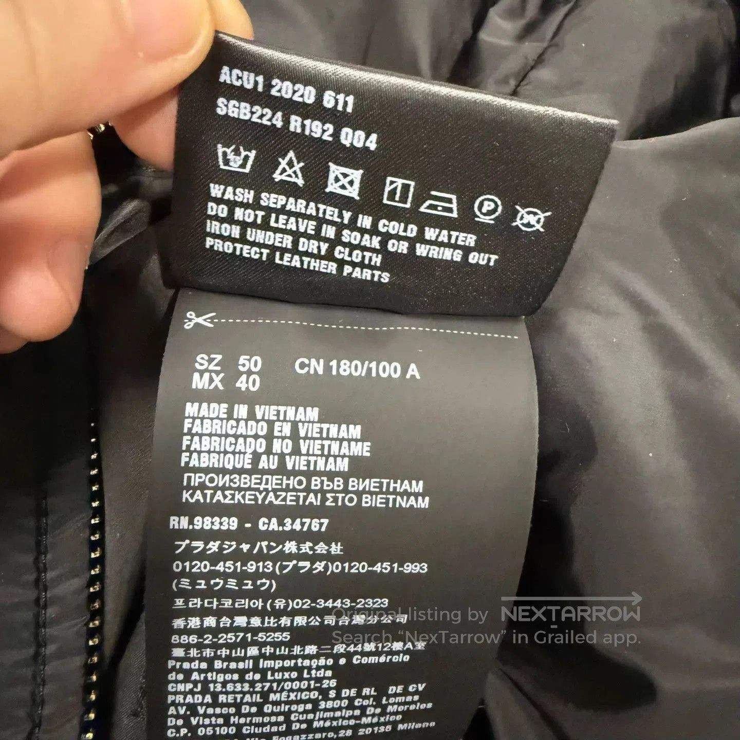 Prada Black Hooded Light Jacket with Zip Closure. Size US M / EU 48-50 / 2 - 5 Thumbnail