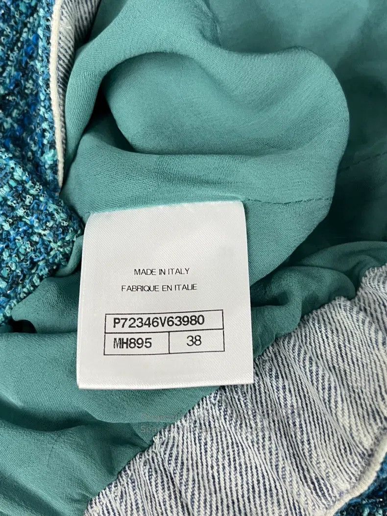 Chanel Chanel Peacock blue silhouette woven denim jacket Size XS / US 0-2 / IT 36-38 - 5 Thumbnail