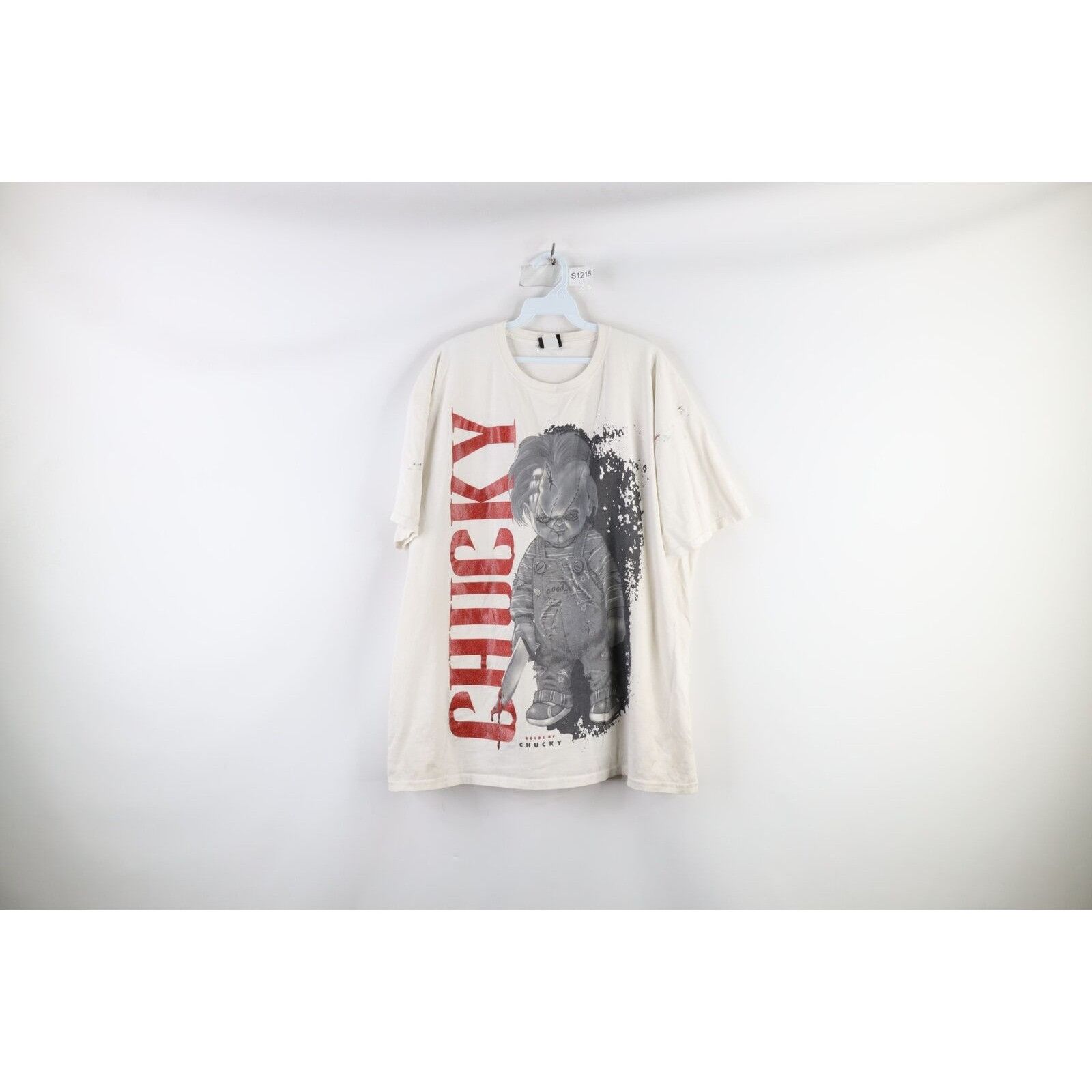 Vintage Vintage 90s Distressed Bride of Chucky Movie T-Shirt Size US XL / EU 56 / 4 - 1 Thumbnail