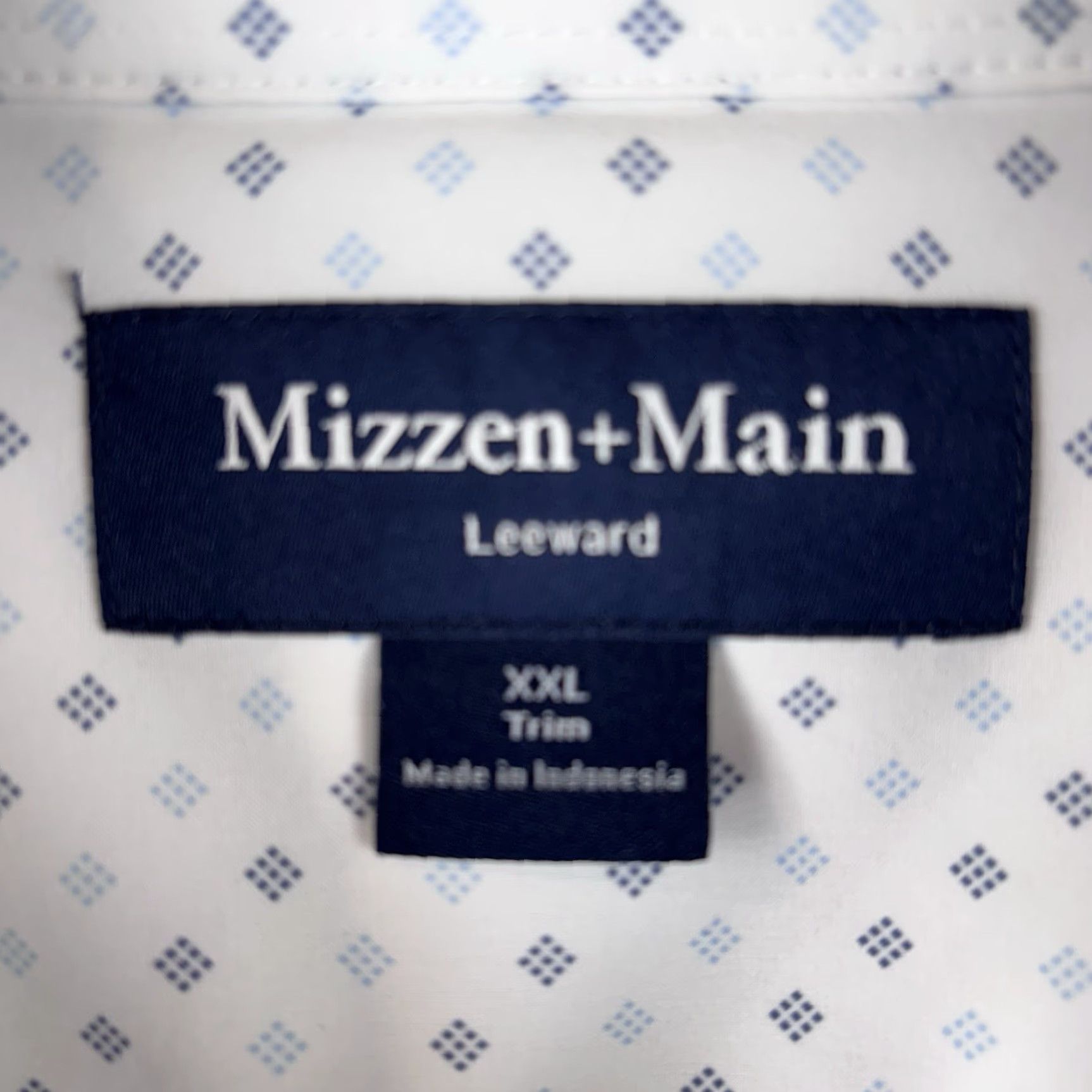 Mizzen+Main Mizzen+Main Shirt Men 2XL Slim Button-Up Geometric Leeward Plaid White USA Made Size US XXL / EU 58 / 5 - 3 Thumbnail