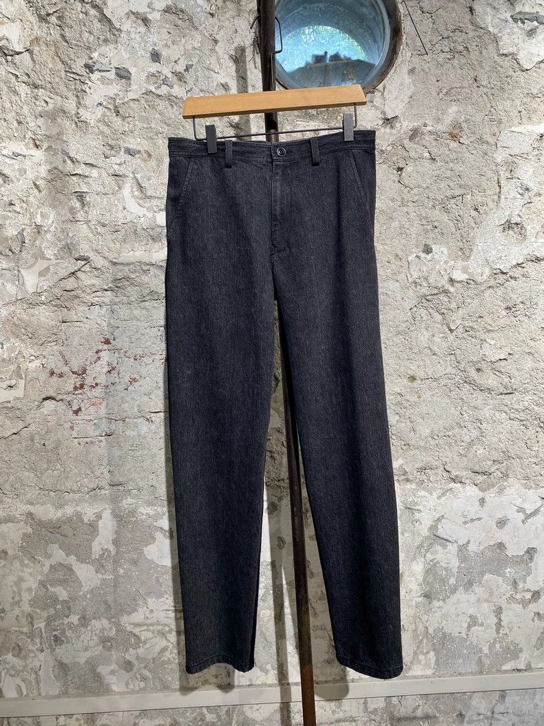 Yohji Yamamoto Yohji Yamamoto size 1 Denim and wool straight leg trousers Size US 28 / EU 44 - 1 Thumbnail